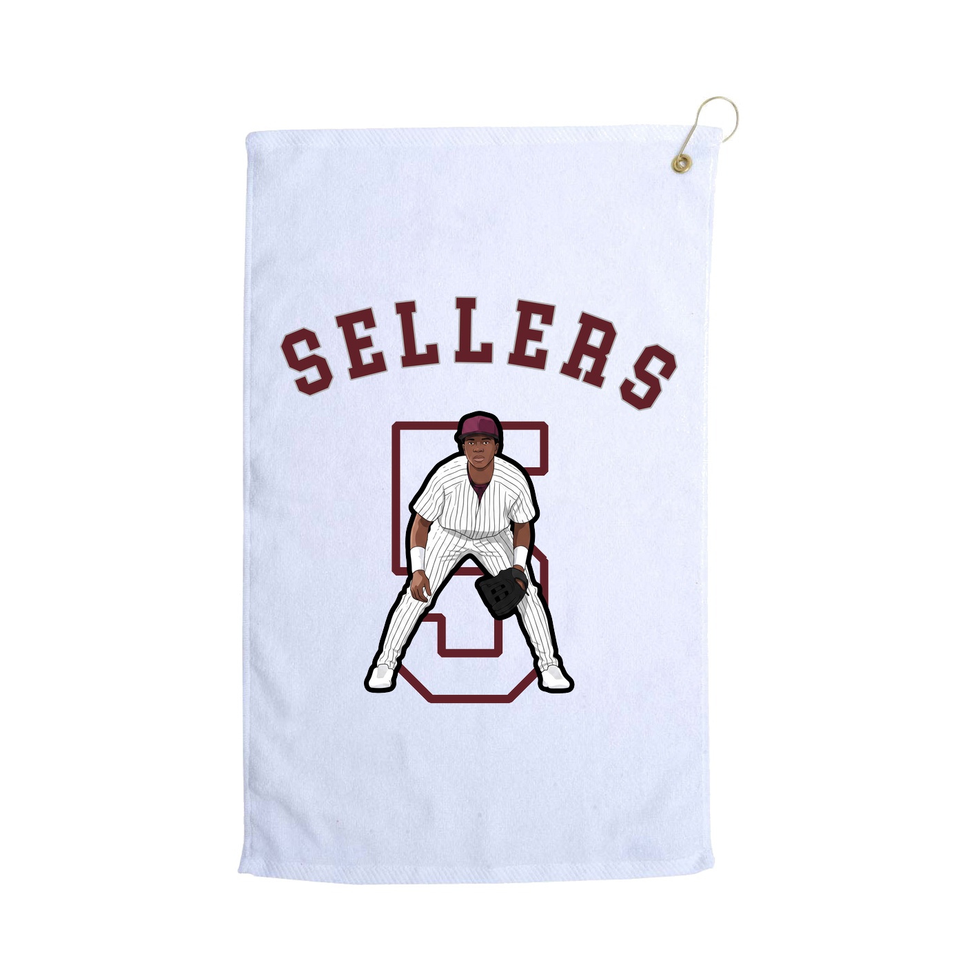 Golf Towel — Shirsey Arch in White