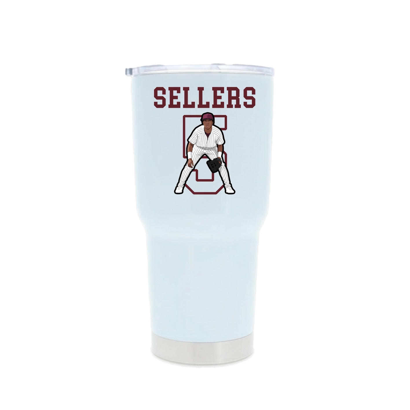 30oz Stainless Steel Tumbler — Shirsey in White