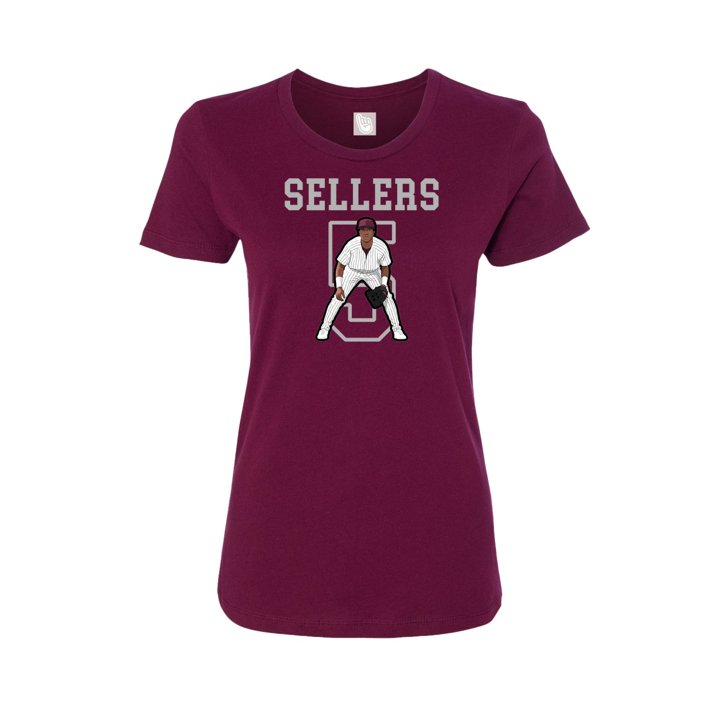 Fitted Women's Tee — Shirsey in Maroon