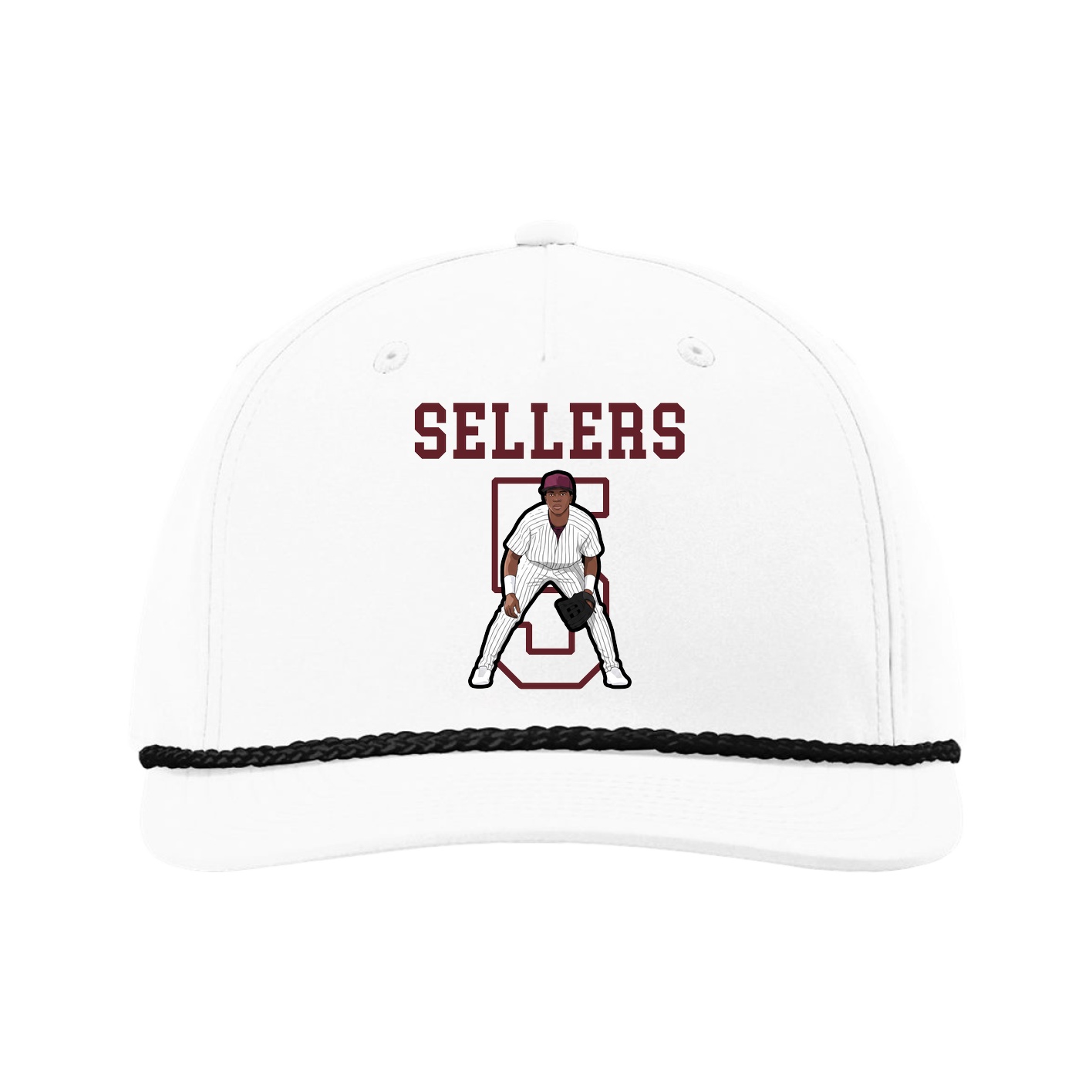 Five-Panel Classic Rope Cap — Shirsey in White