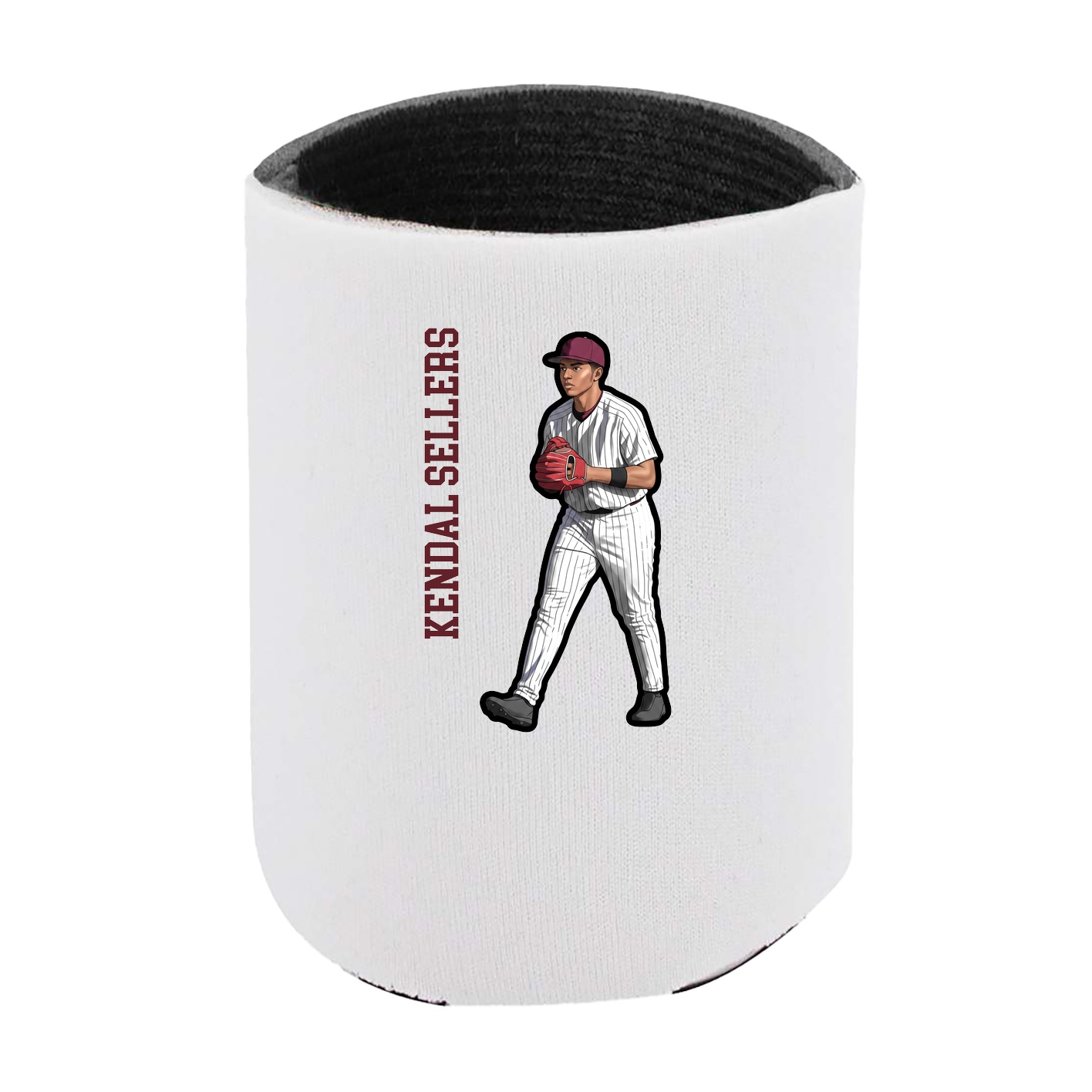 Can Holder — Name Vertical in White