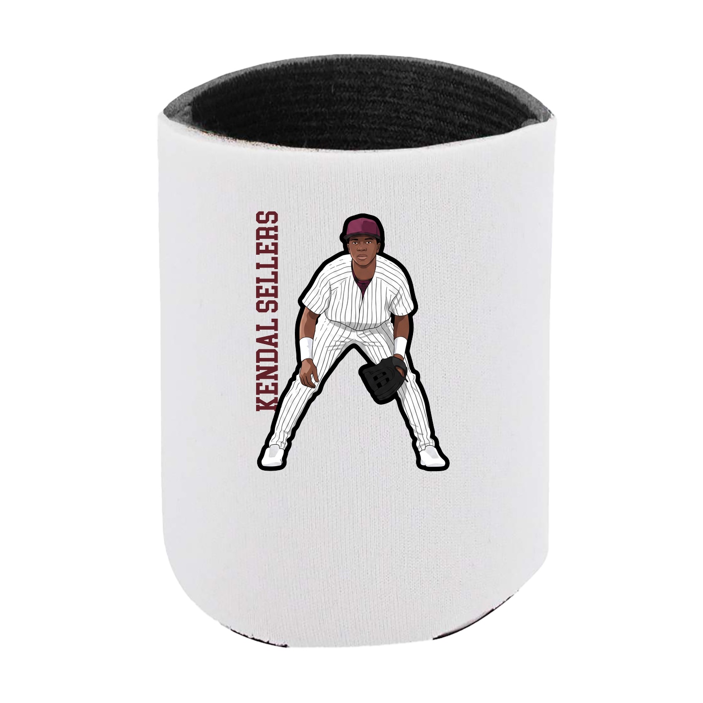 Can Holder — Name Vertical in White