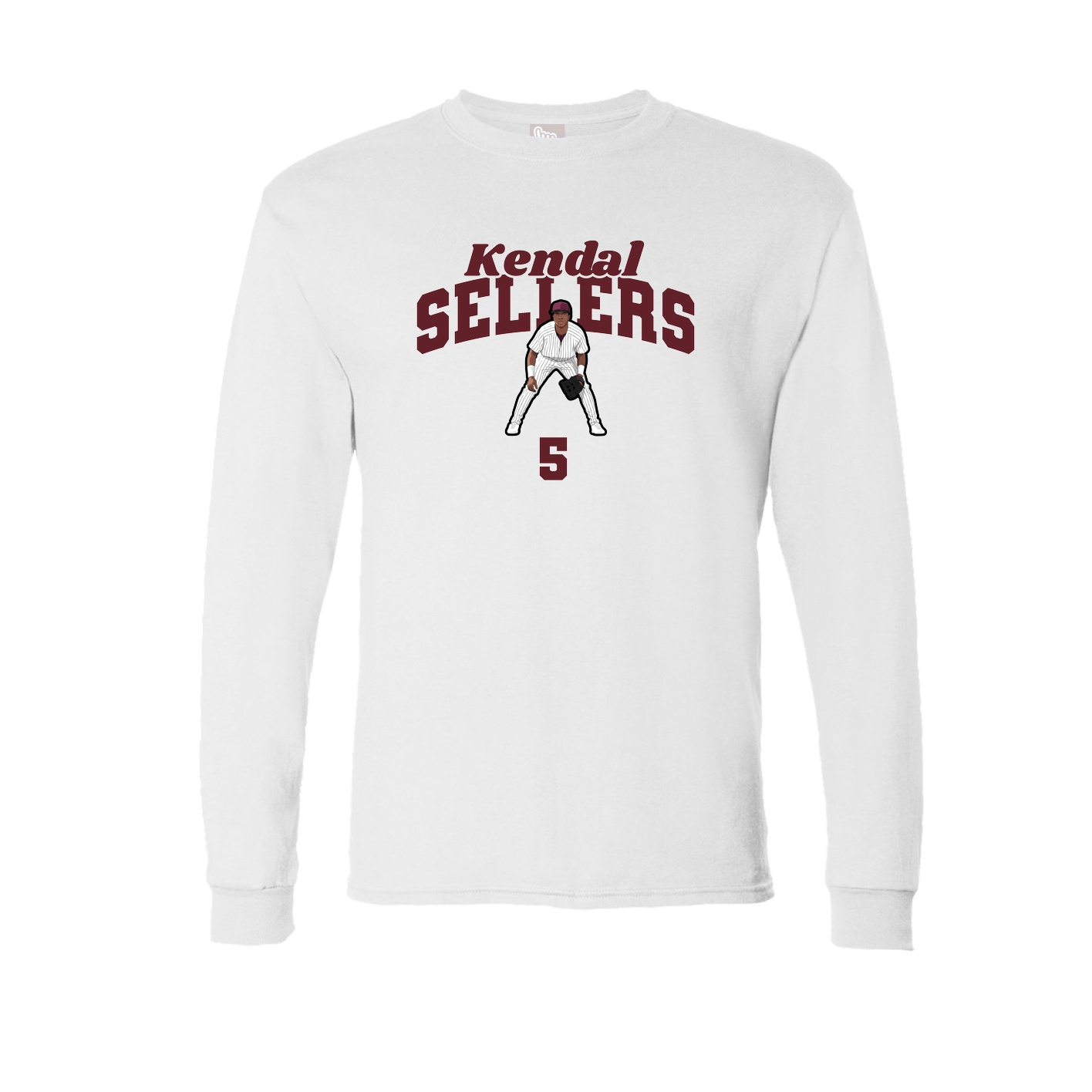 Long Sleeve Tee — Signature Arch in White