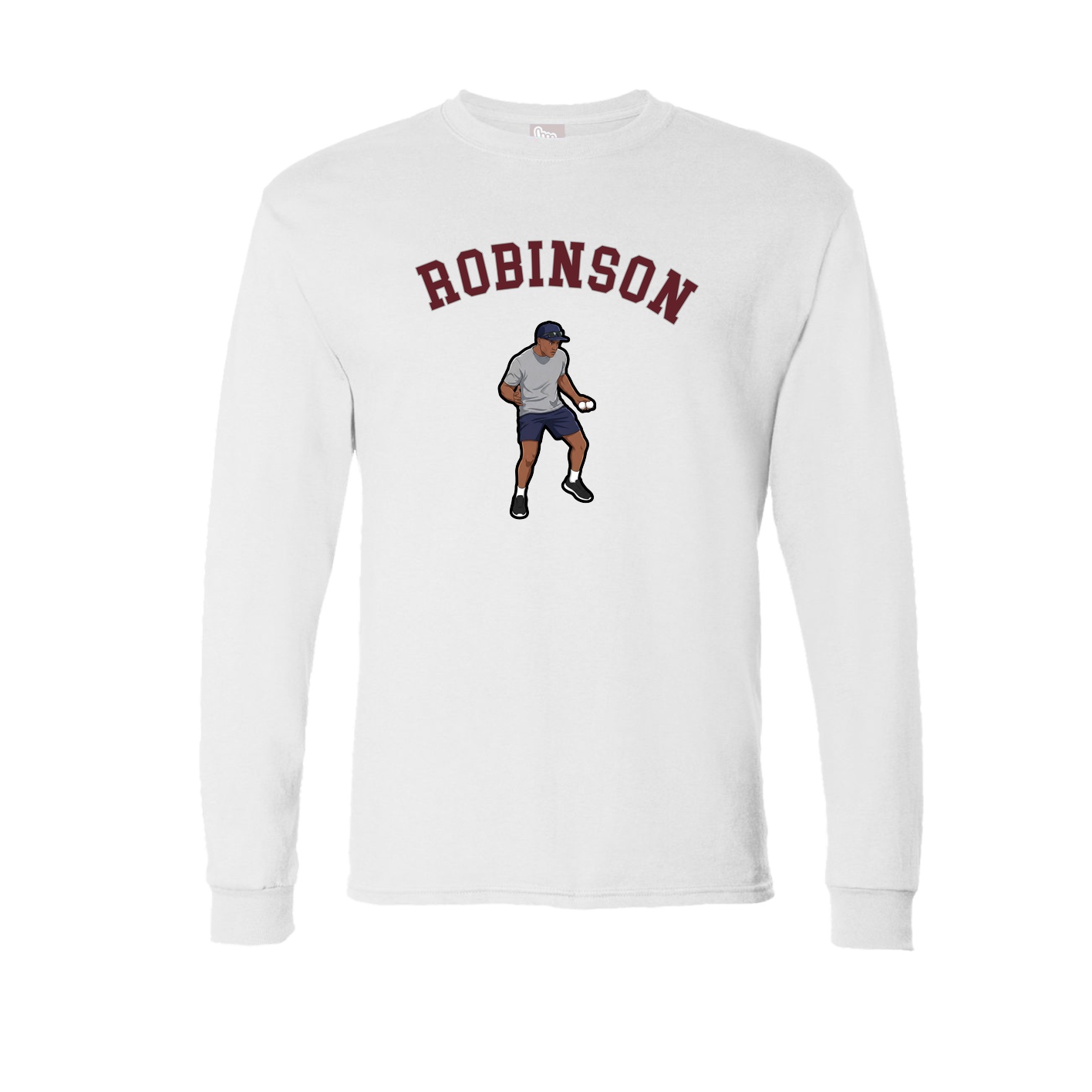 Long Sleeve Tee — Shirsey Arch in White