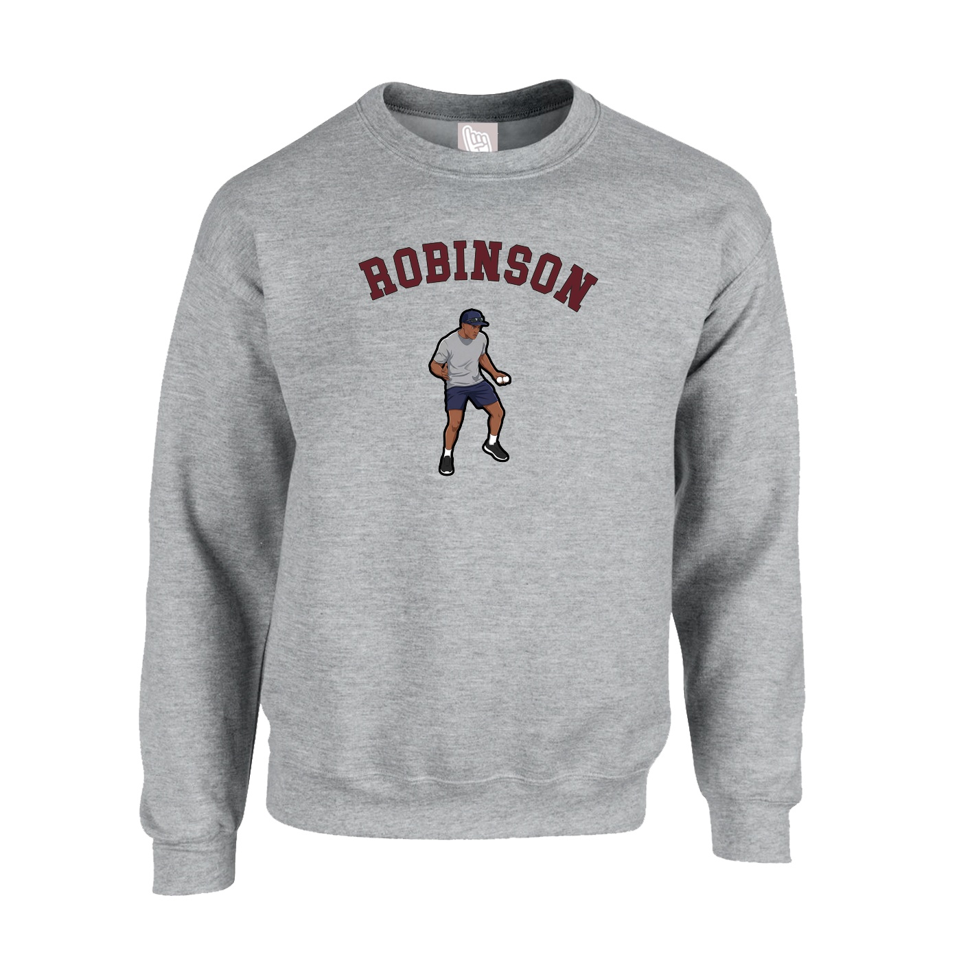 Fleece Crew — Shirsey Arch in Grey