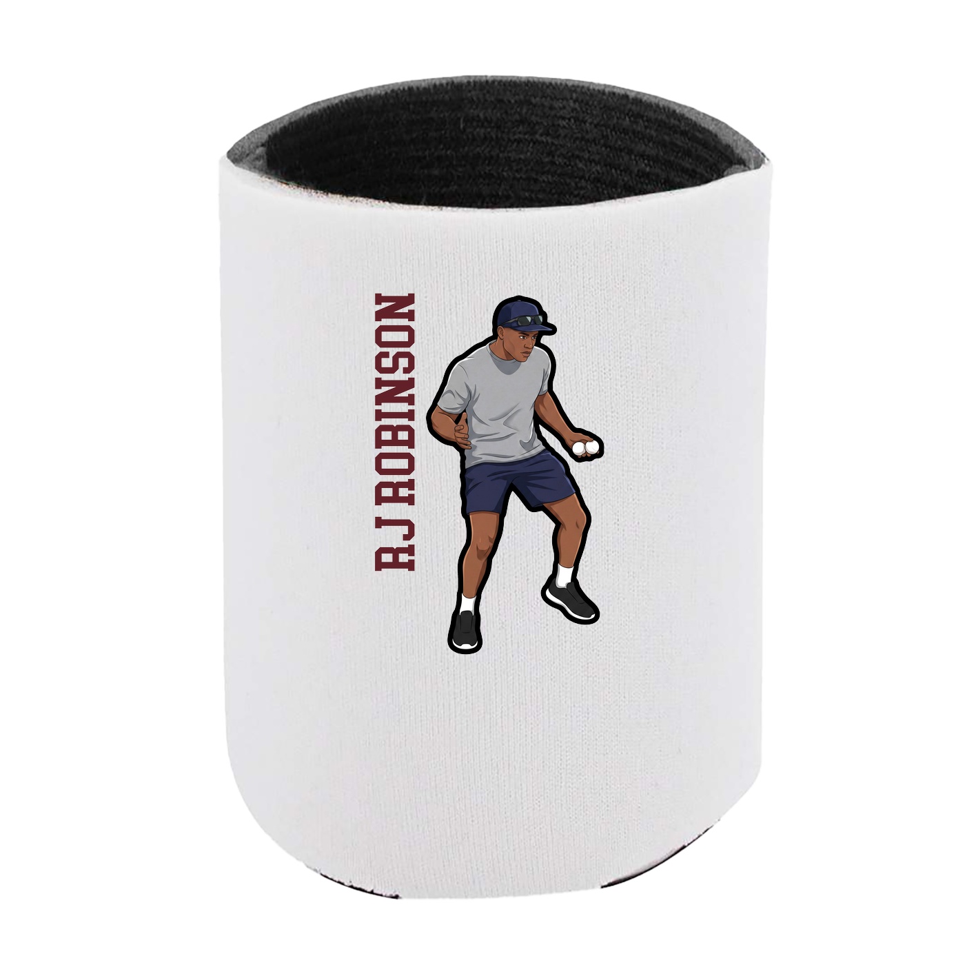 Can Holder — Name Vertical in White