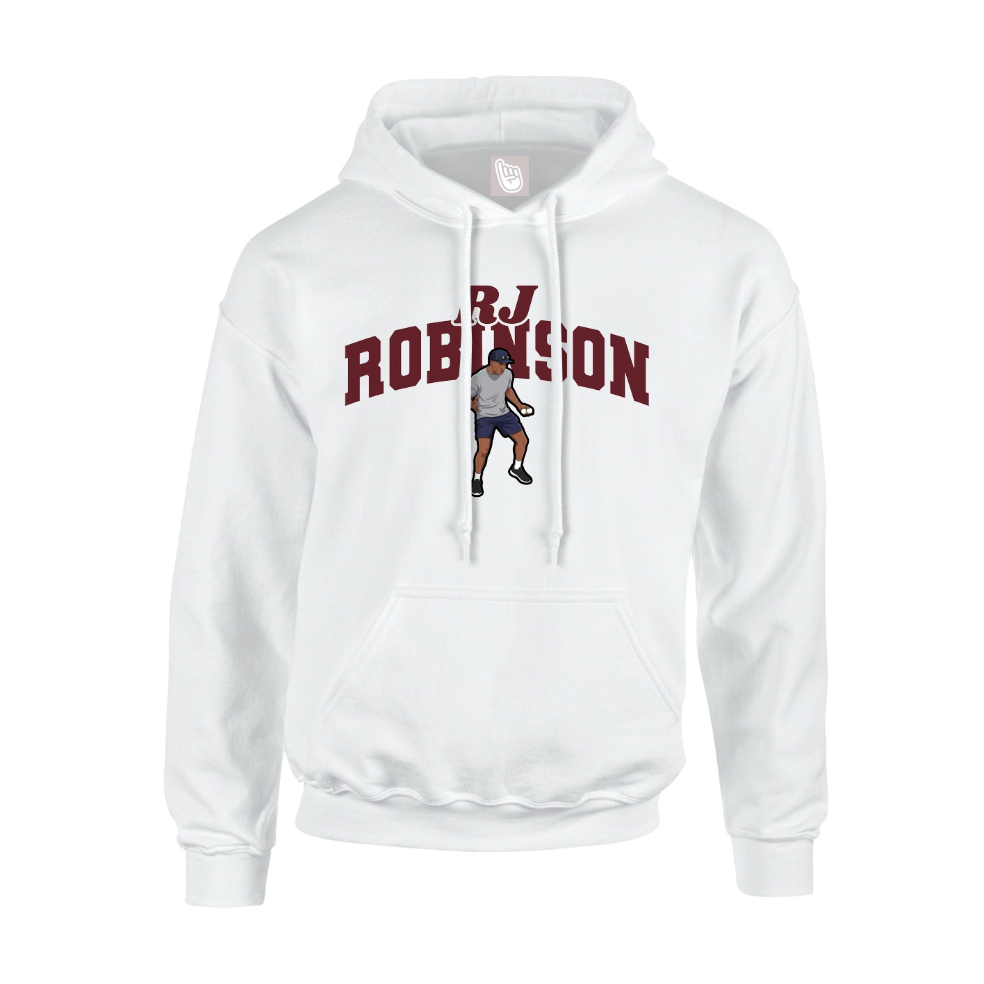 Hoodie — Signature Arch in White