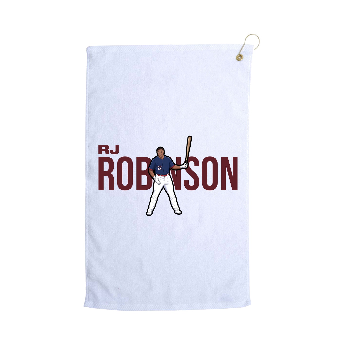 Golf Towel — Player Name in White