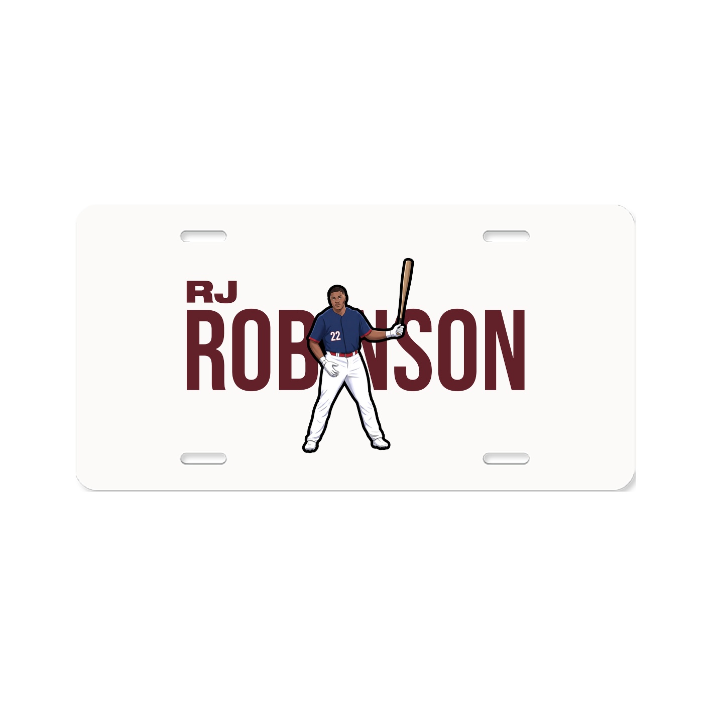 License Plate — Player Name in Classic