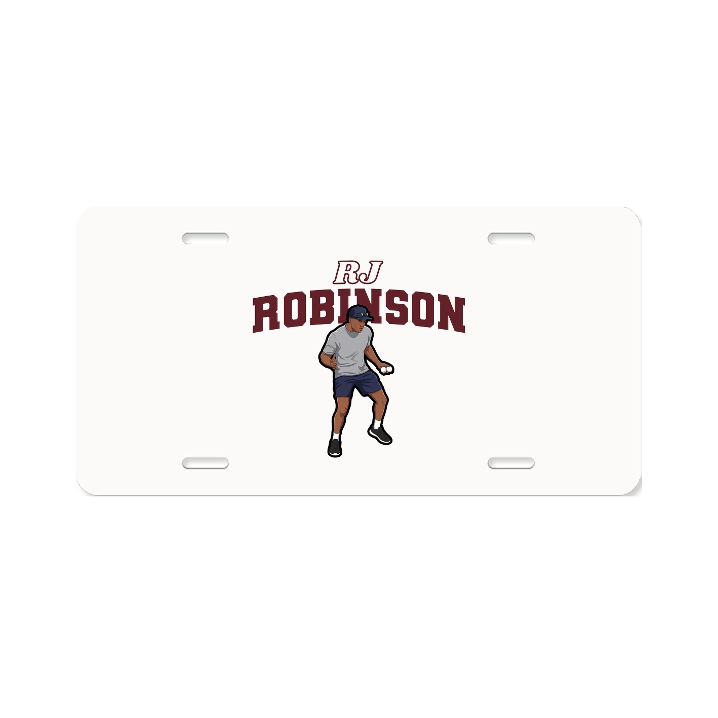 License Plate — Name Arch in Classic