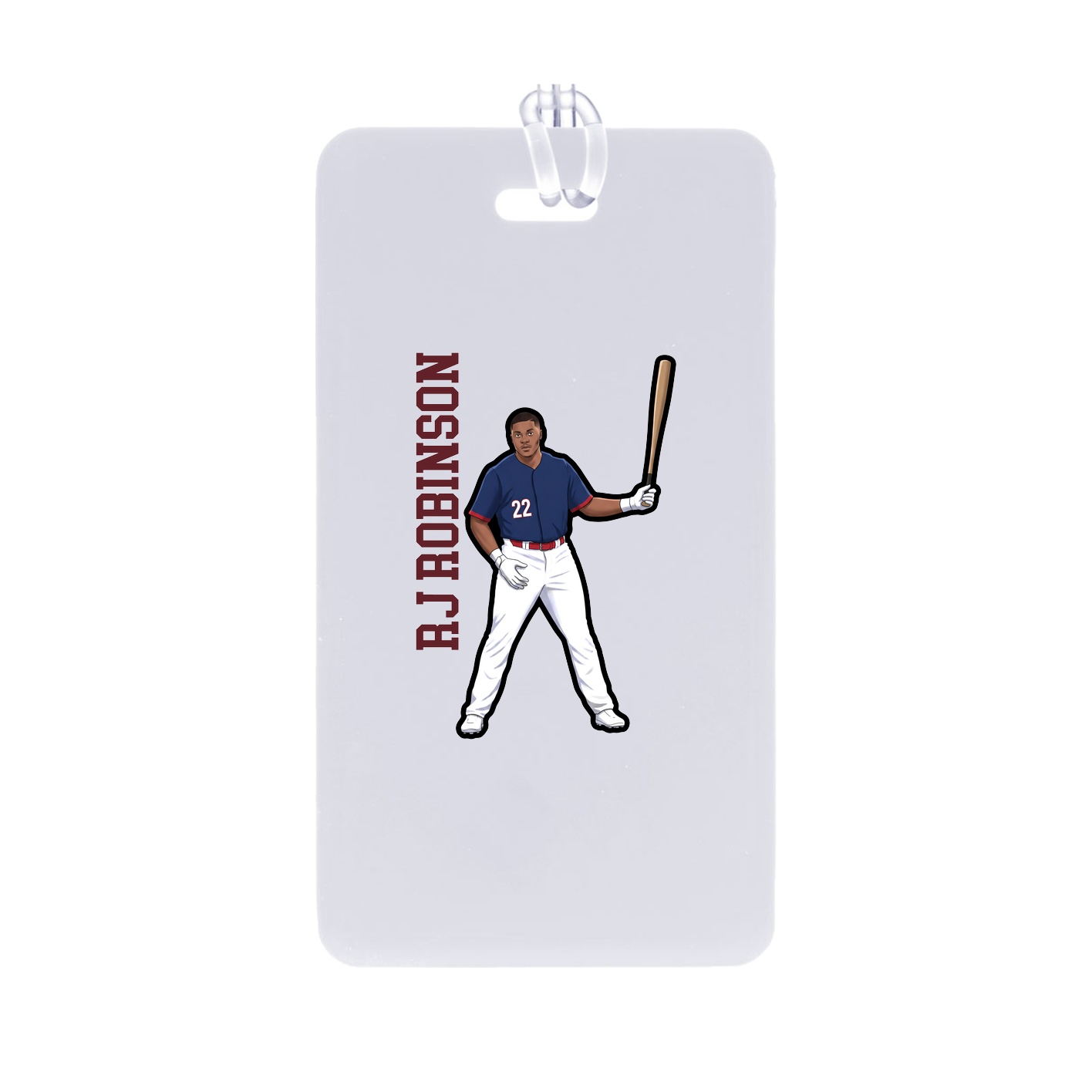 Bag Tag — Name Vertical in Classic