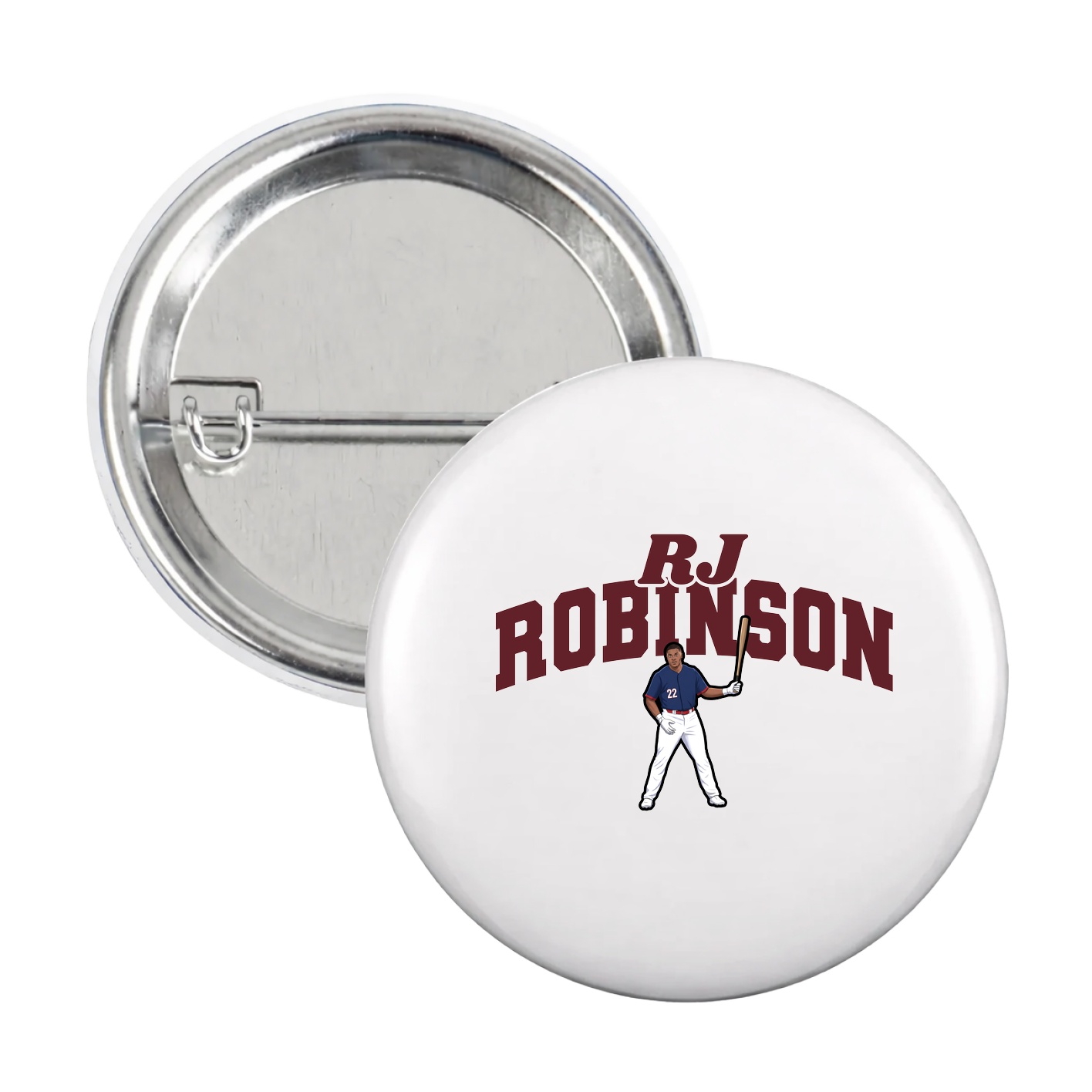 Game Day Button — Signature Arch in White