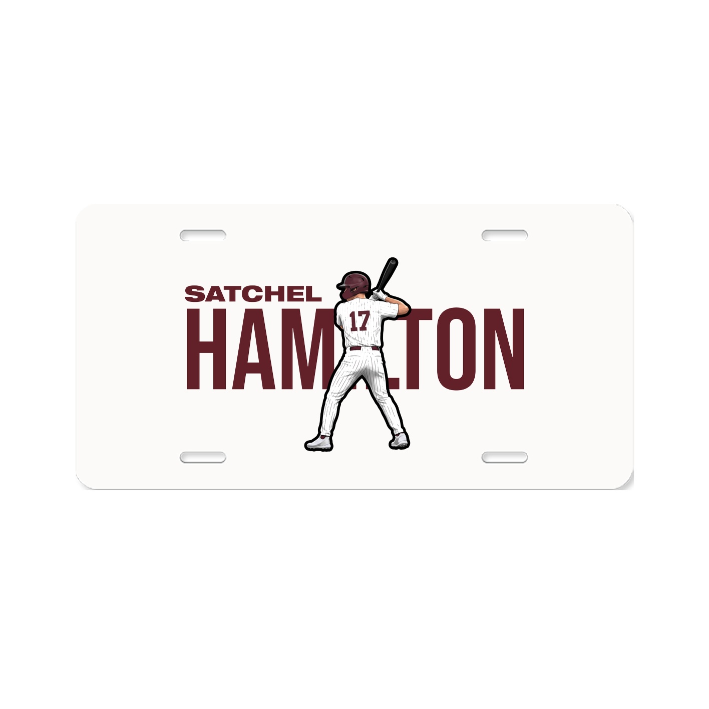 License Plate — Player Name in Classic
