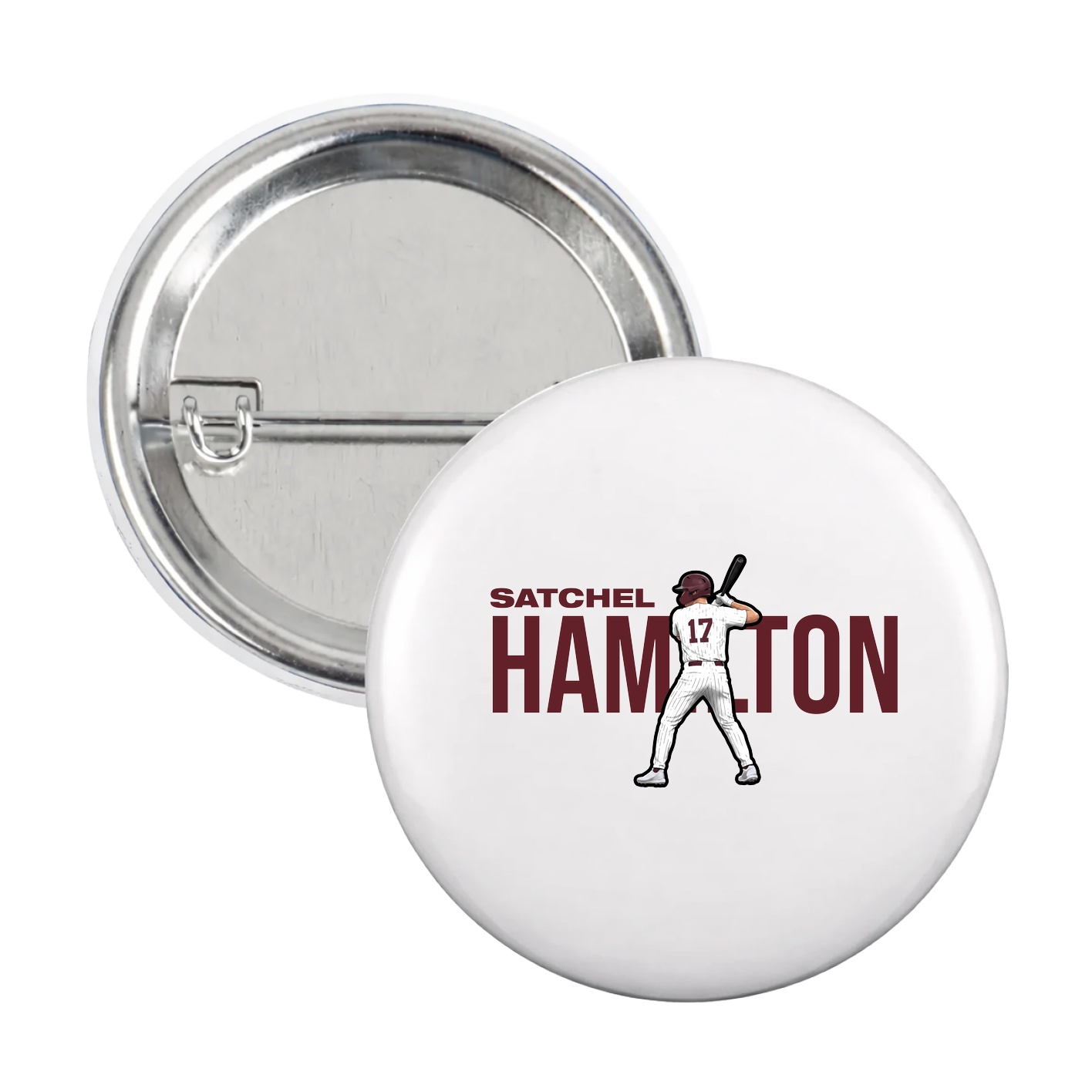 Game Day Button — Player Name in White