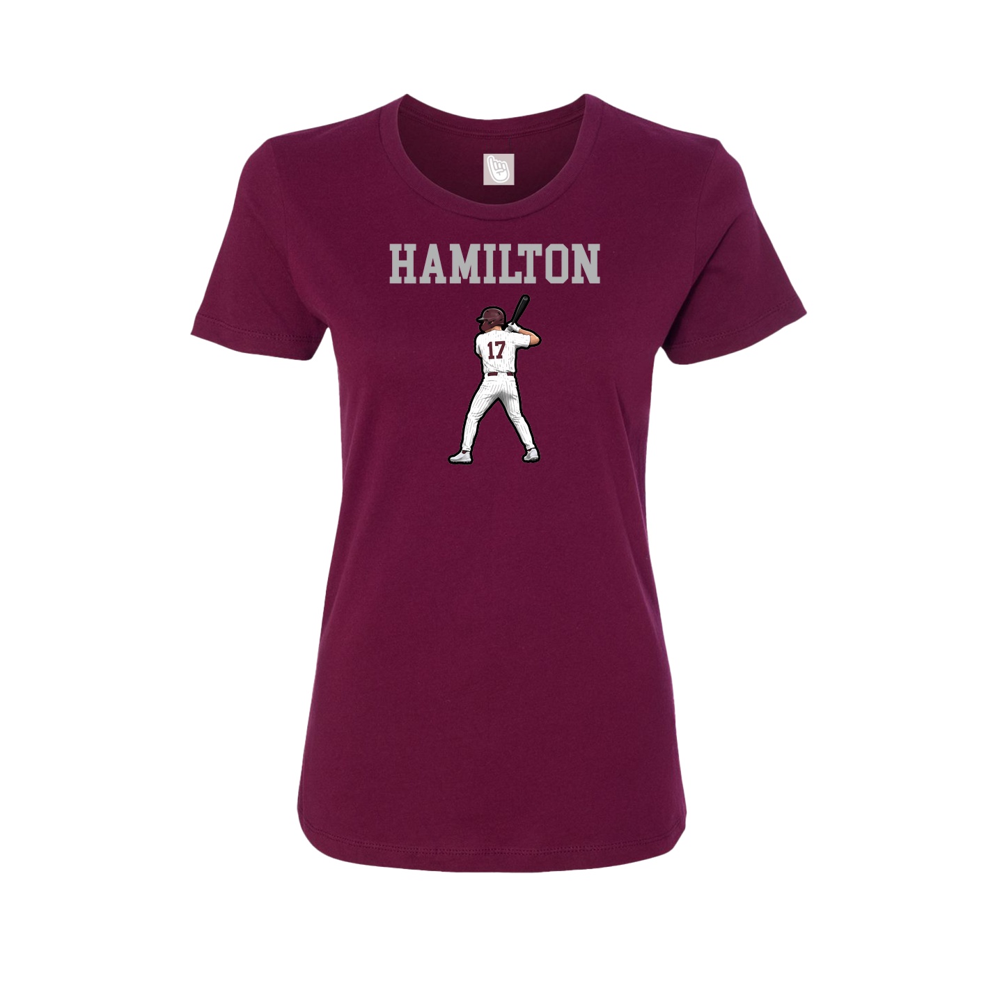 Fitted Women's Tee — Shirsey in Maroon