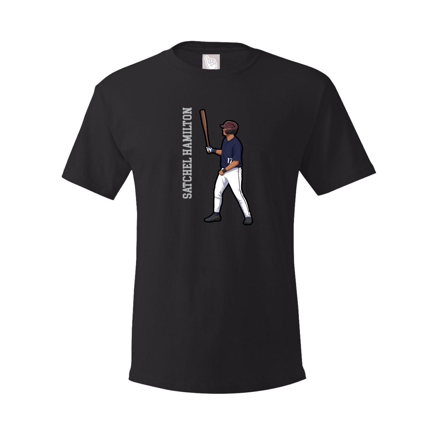 Tee — Name Vertical in Black
