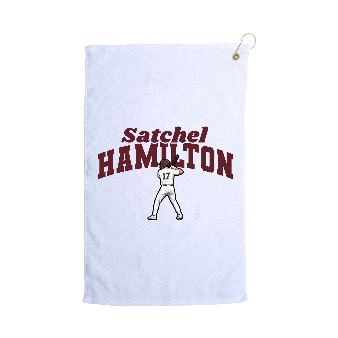Golf Towel — Signature Arch in White
