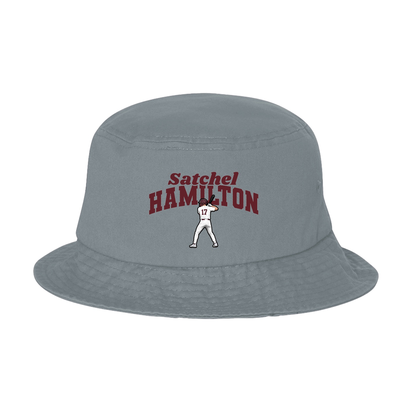 Bucket Cap — Signature Arch in Grey