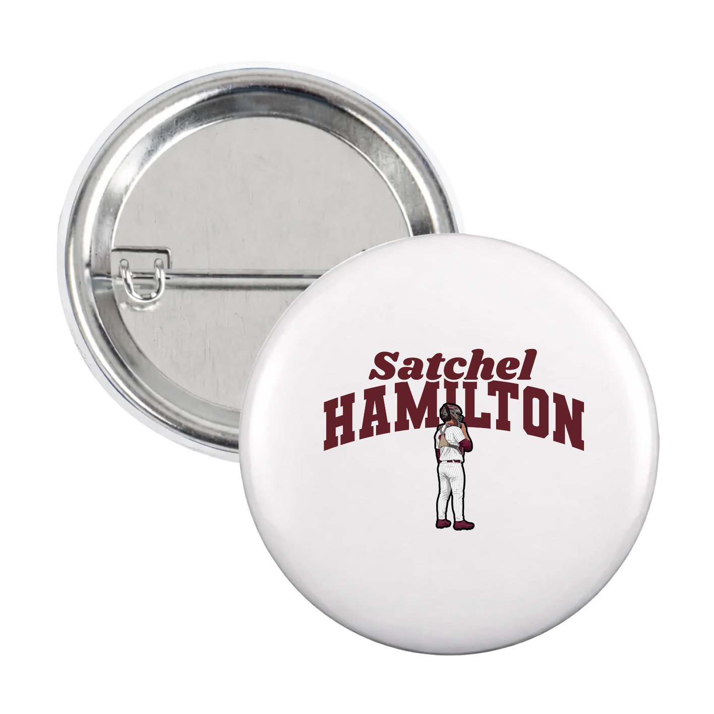 Game Day Button — Signature Arch in White