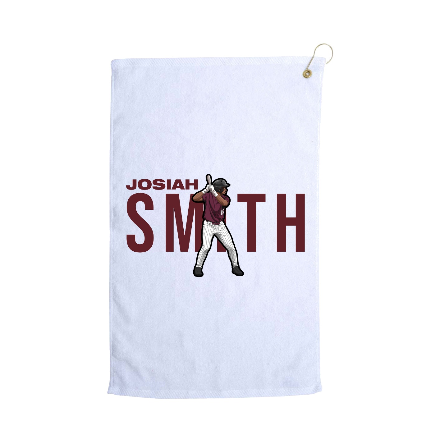 Golf Towel — Player Name in White