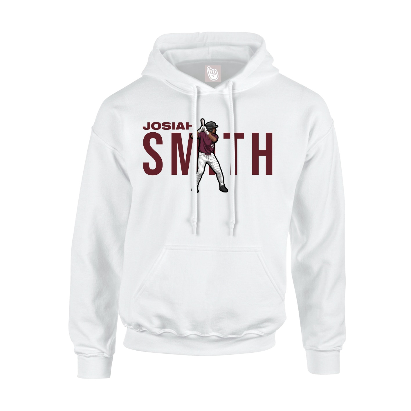 Hoodie — Player Name in White