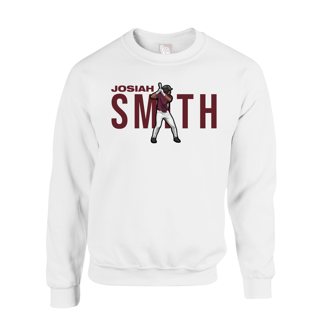 Fleece Crew — Player Name in White
