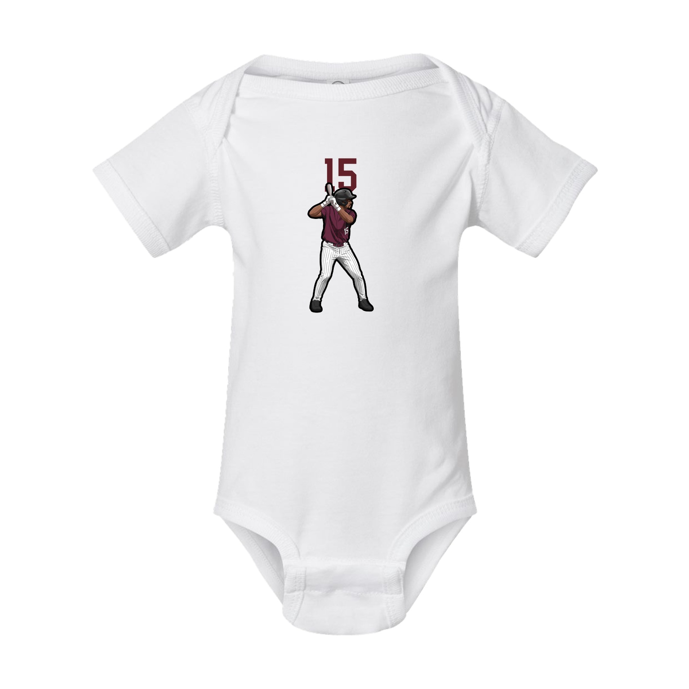 Baby Onesie — Number Top in White