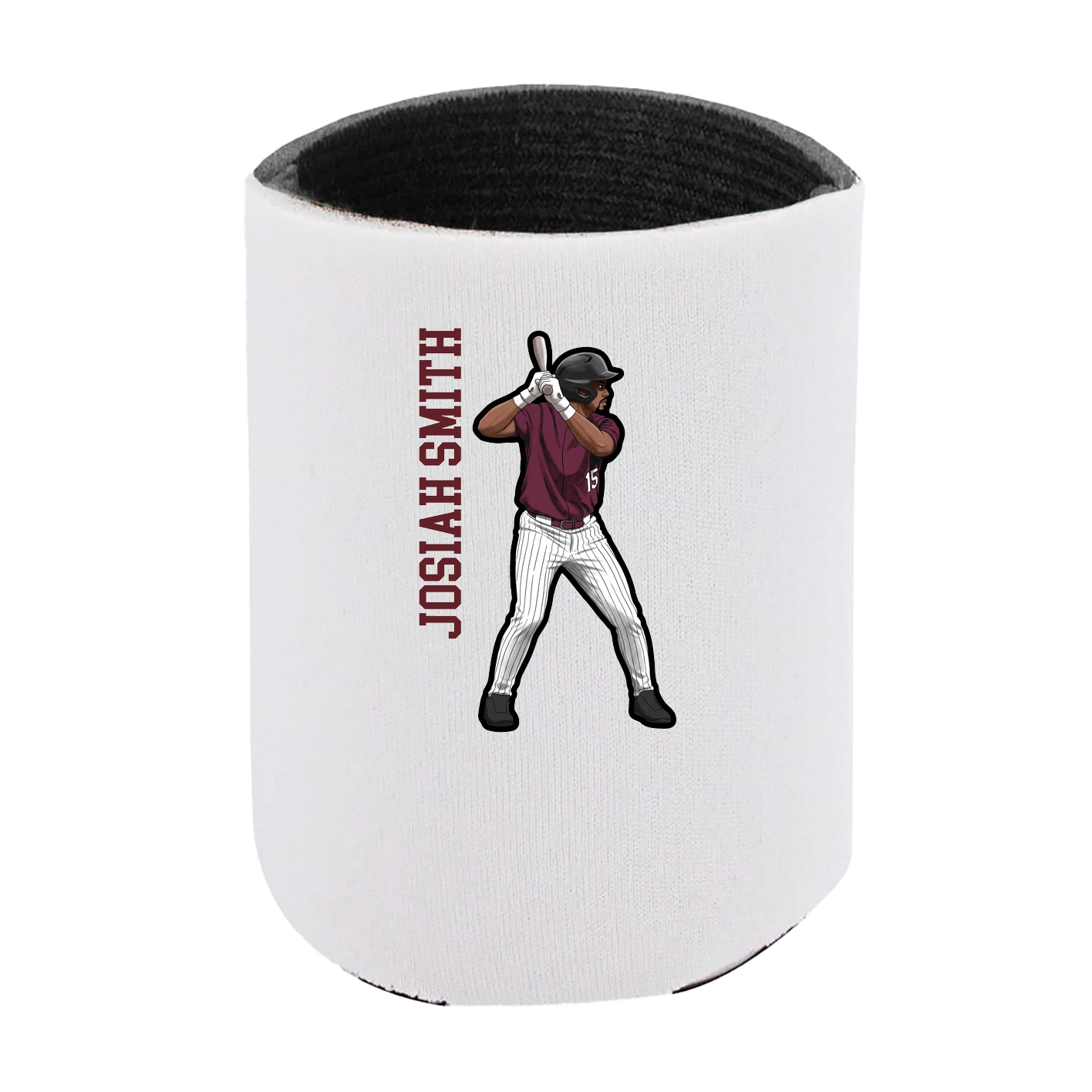 Can Holder — Name Vertical in White