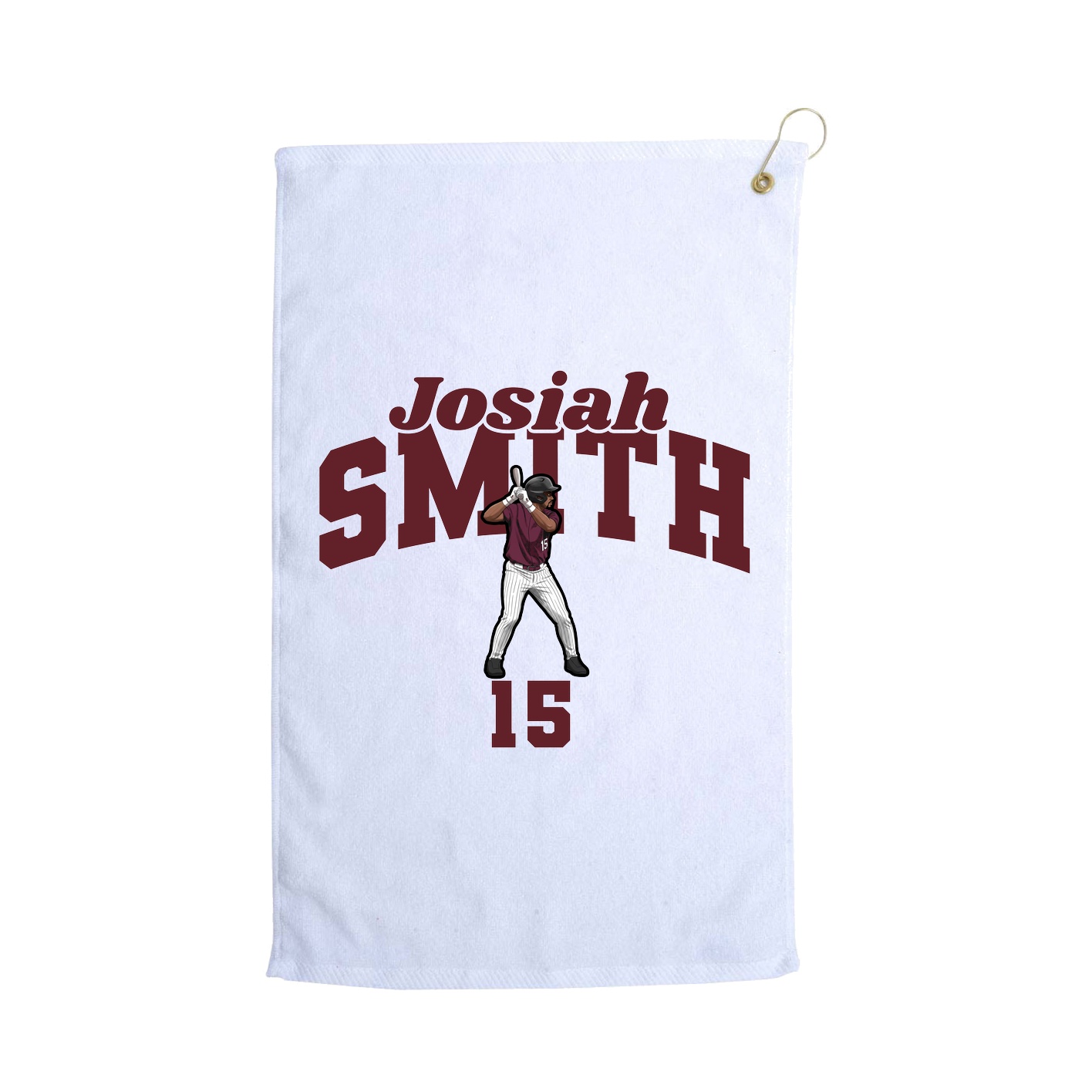 Golf Towel — Signature Arch in White