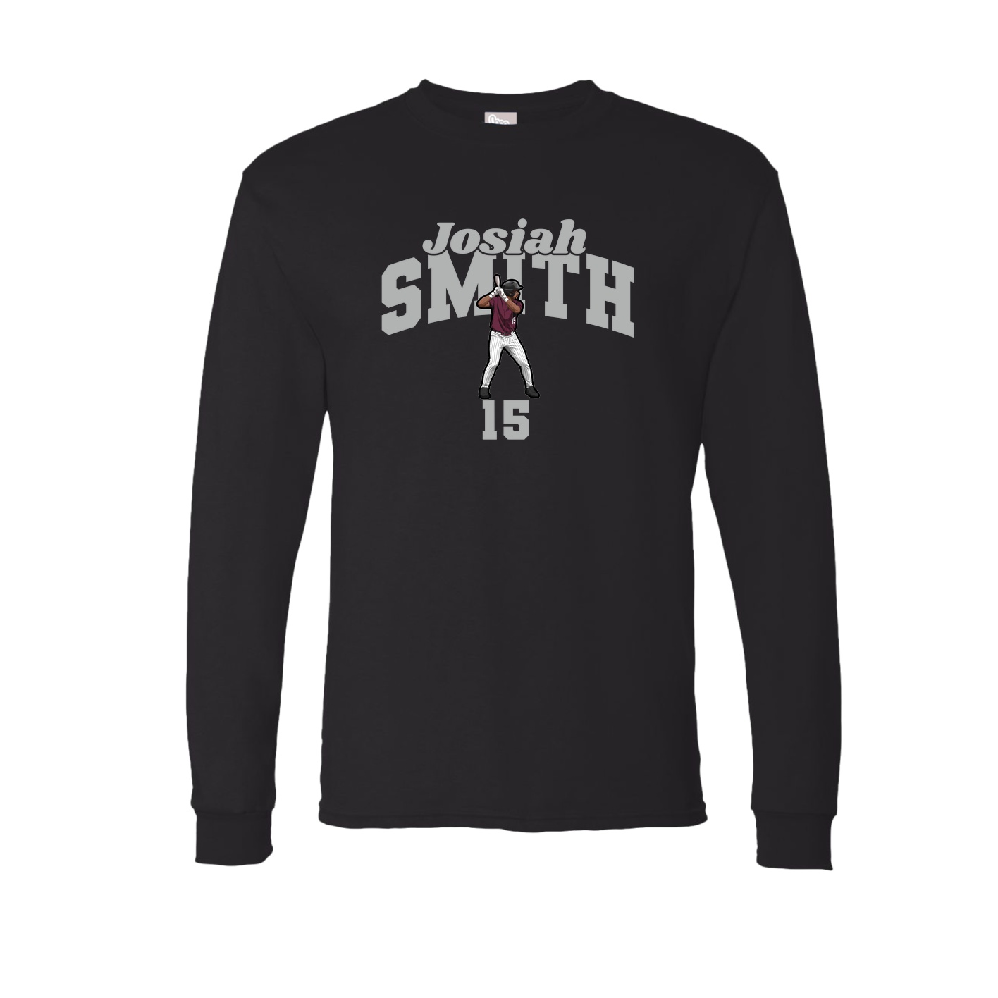 Long Sleeve Tee — Signature Arch in Black