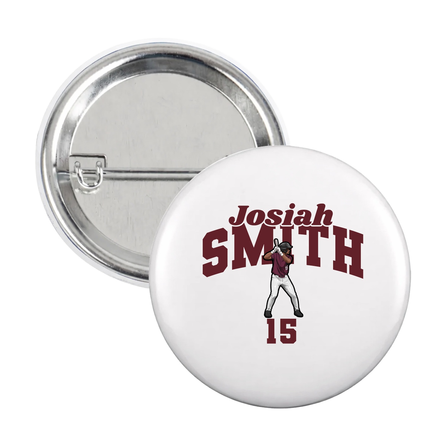Game Day Button — Signature Arch in White