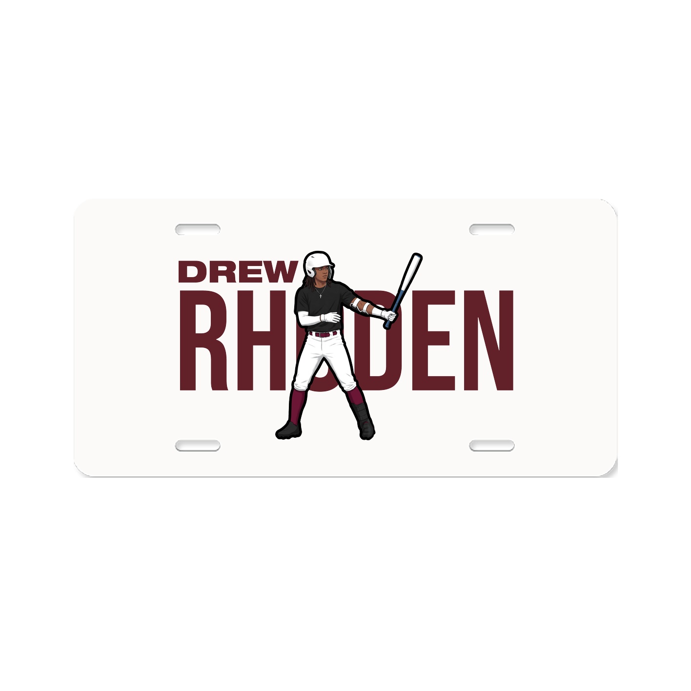 License Plate — Player Name in Classic