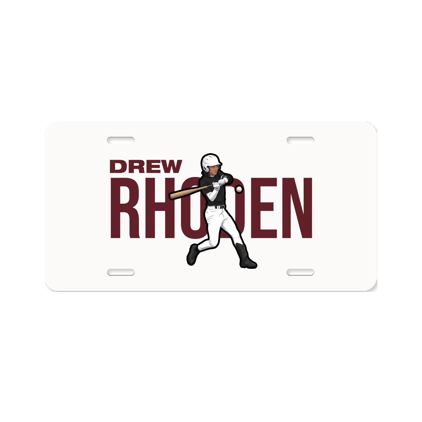 License Plate — Player Name in Classic