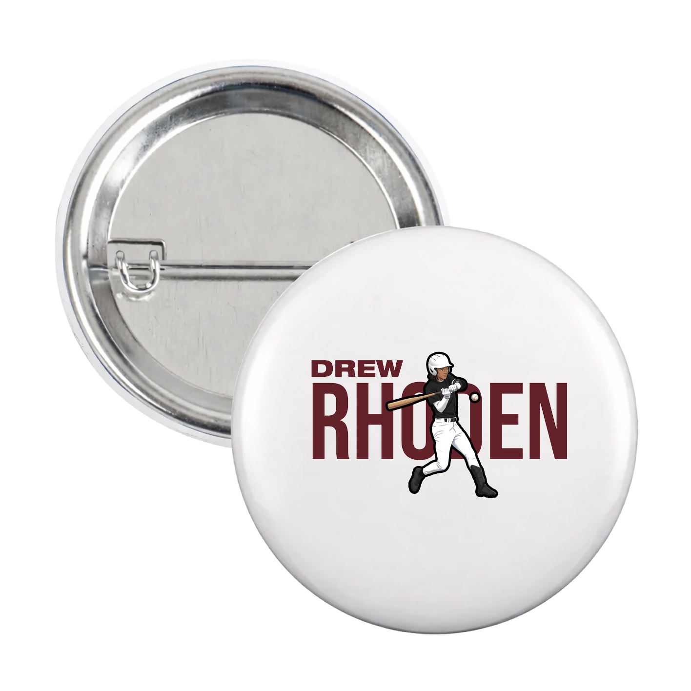 Game Day Button — Player Name in White