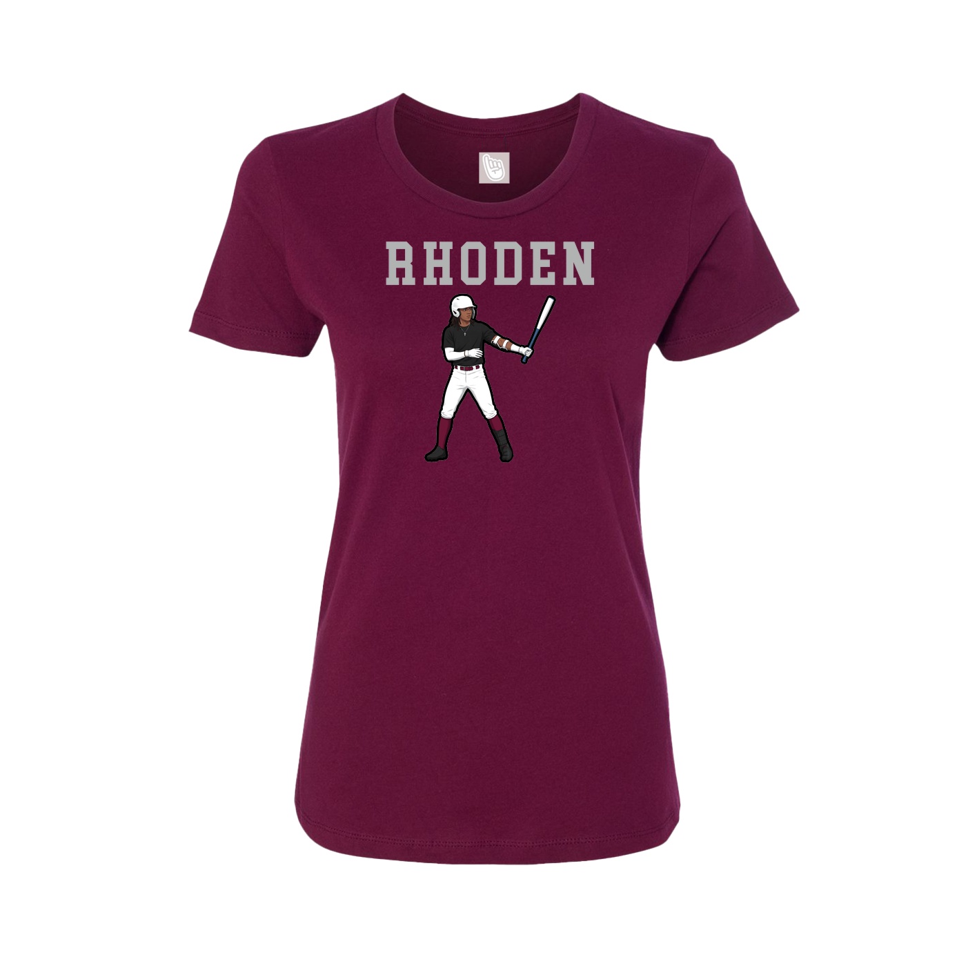 Fitted Women's Tee — Shirsey in Maroon