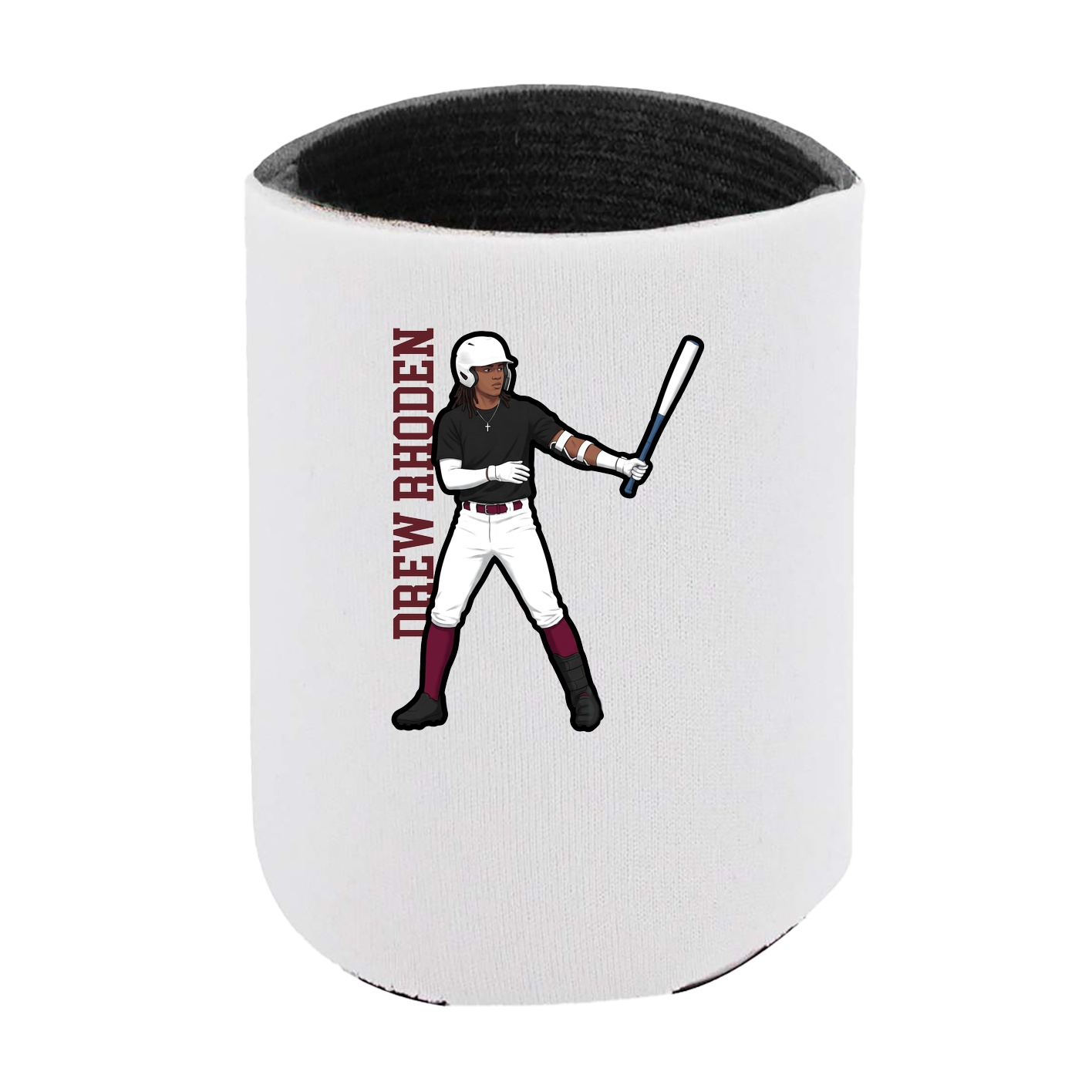 Can Holder — Name Vertical in White
