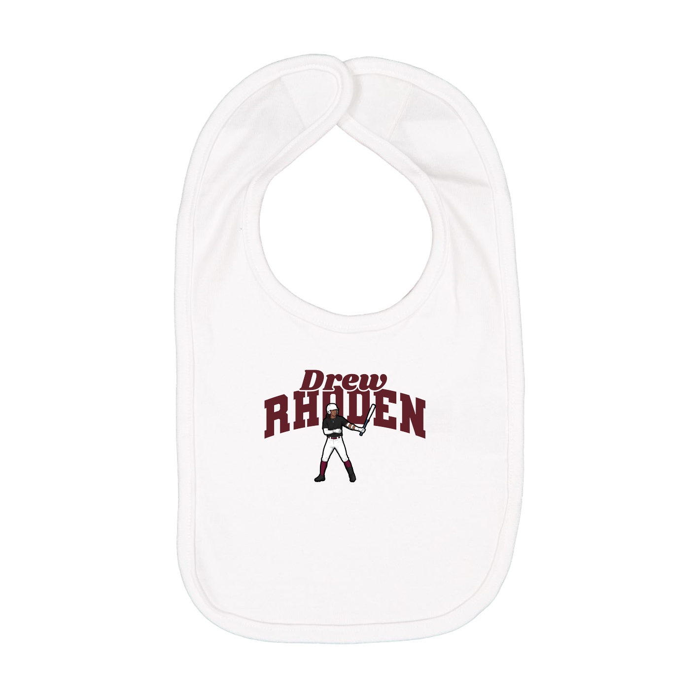 Infant Bib — Signature Arch in White