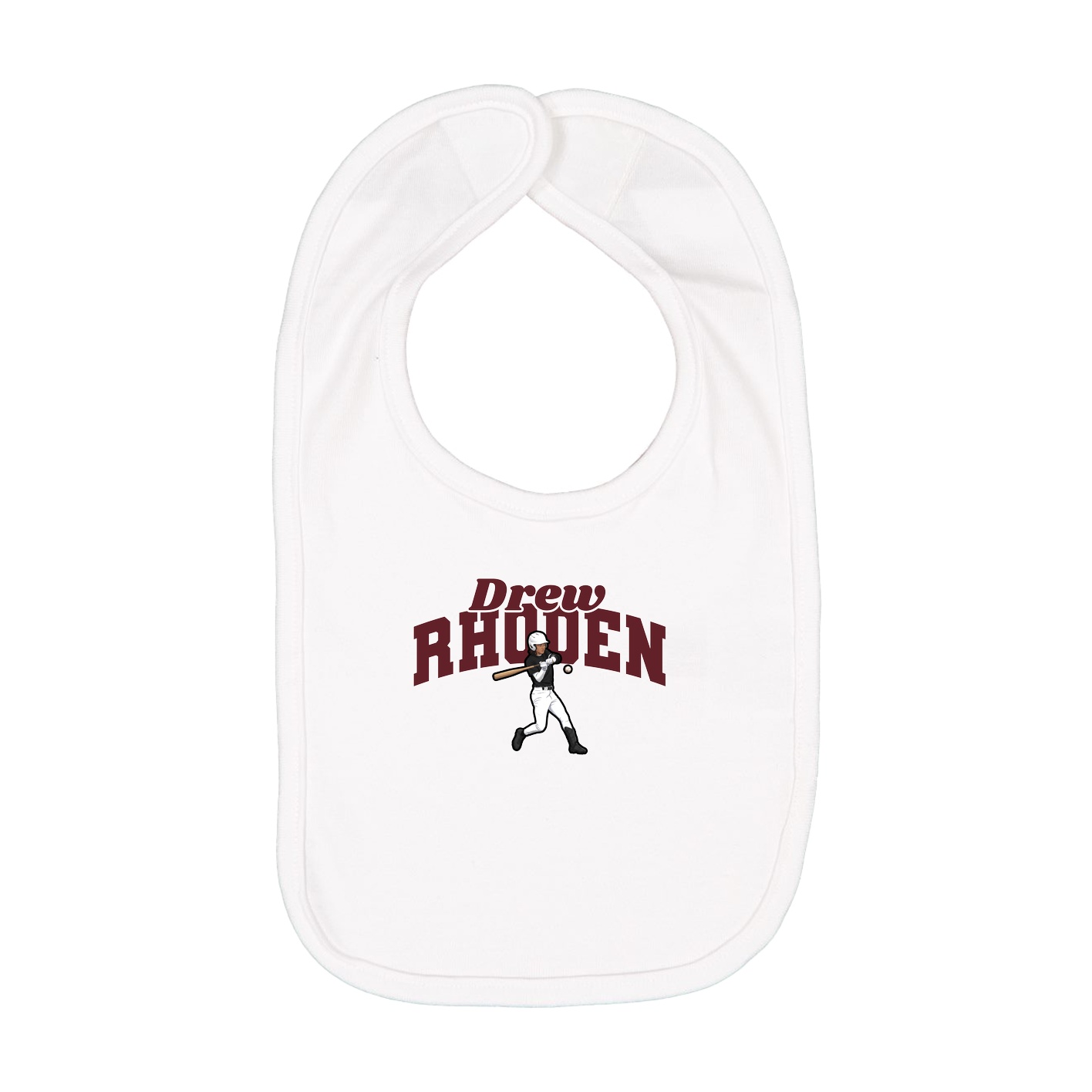 Infant Bib — Signature Arch in White