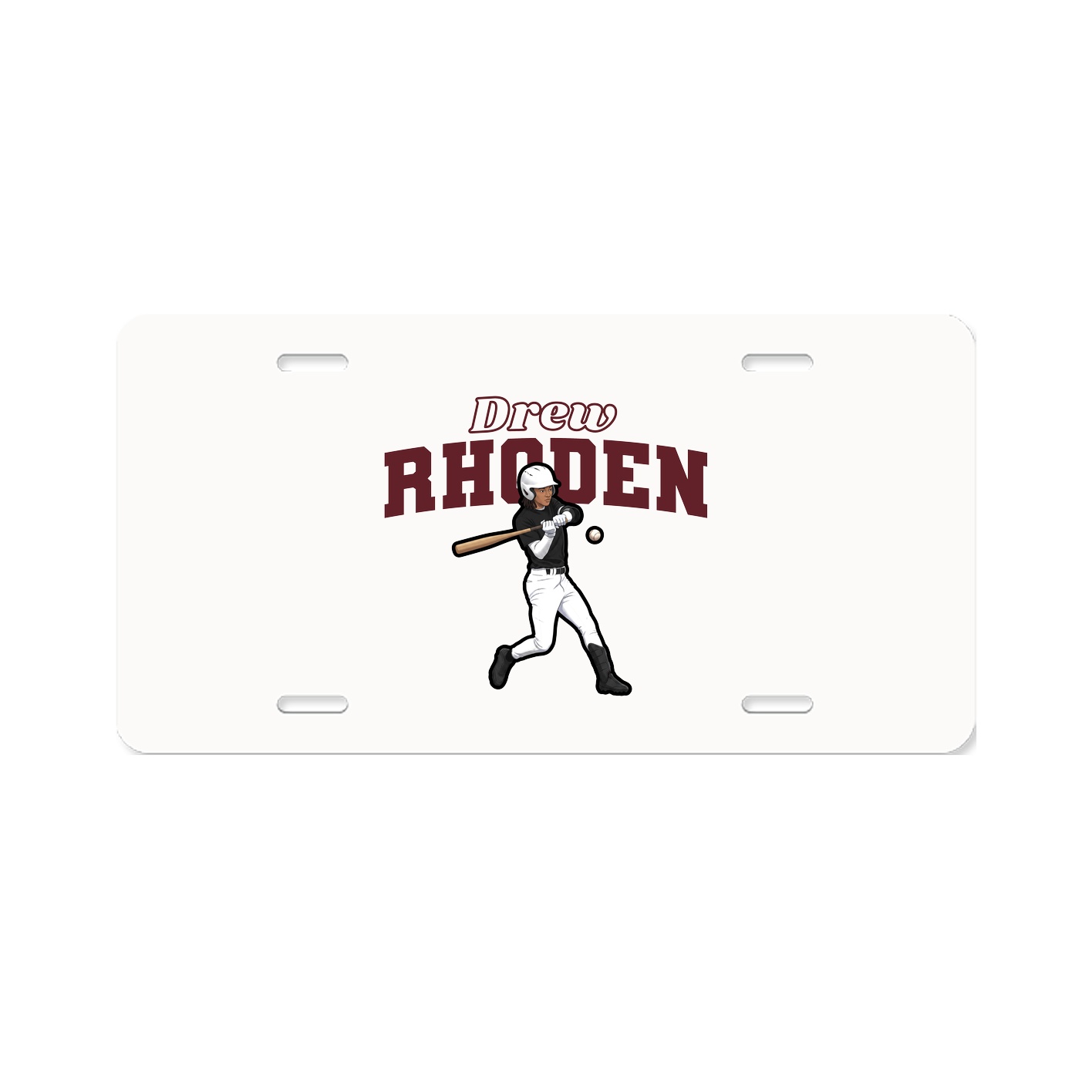License Plate — Name Arch in Classic