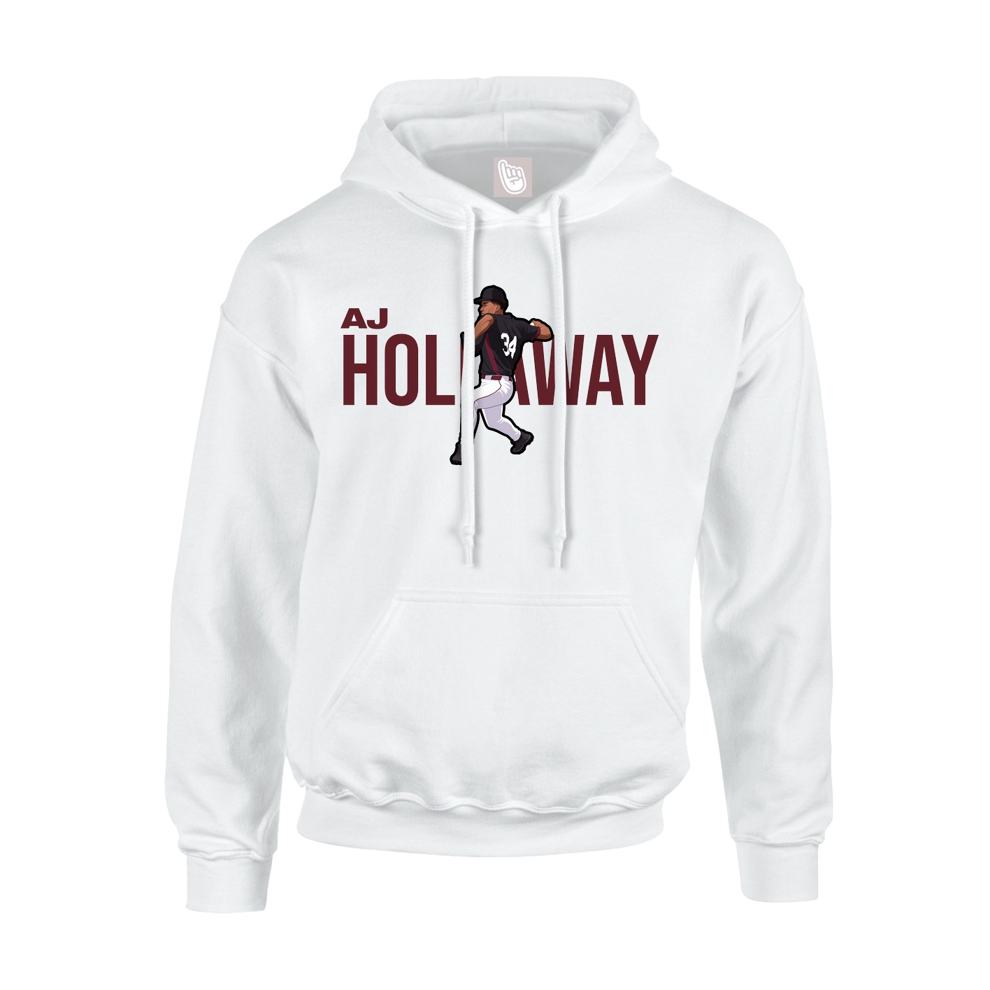 Hoodie — Player Name in White