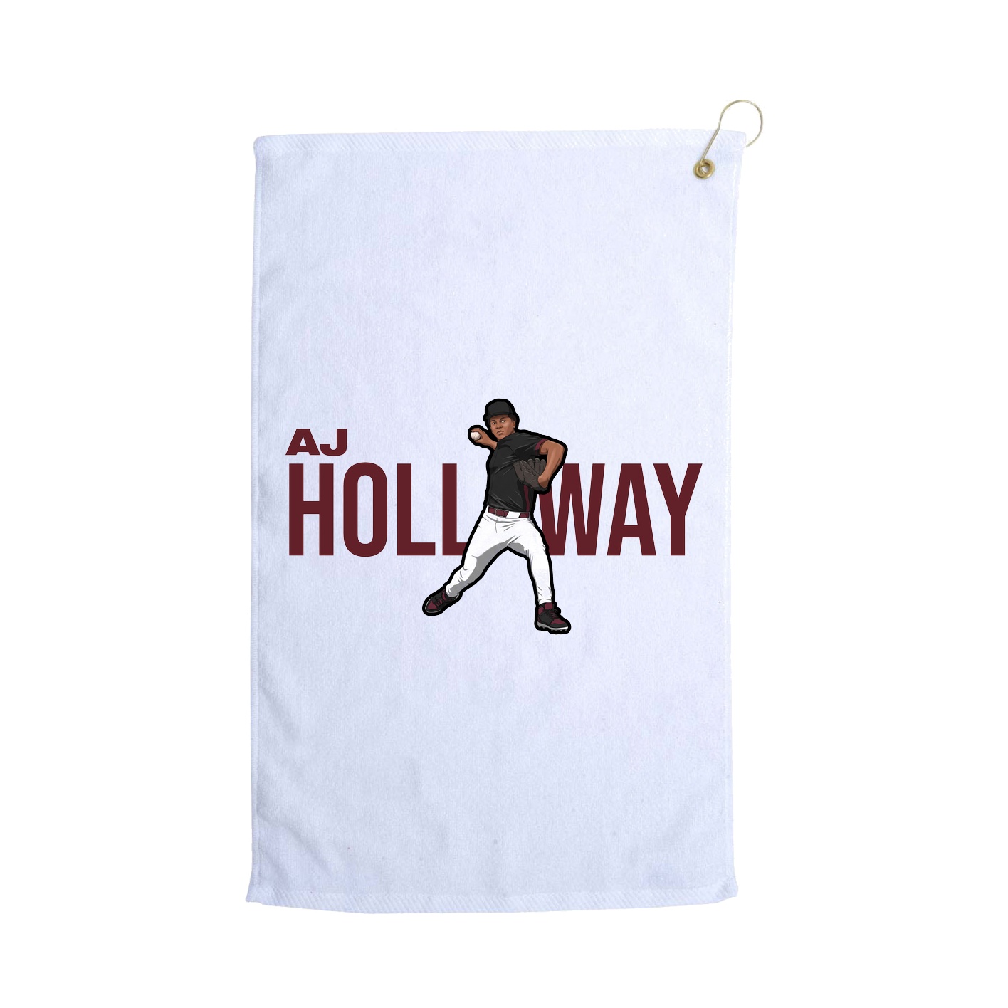 Golf Towel — Player Name in White