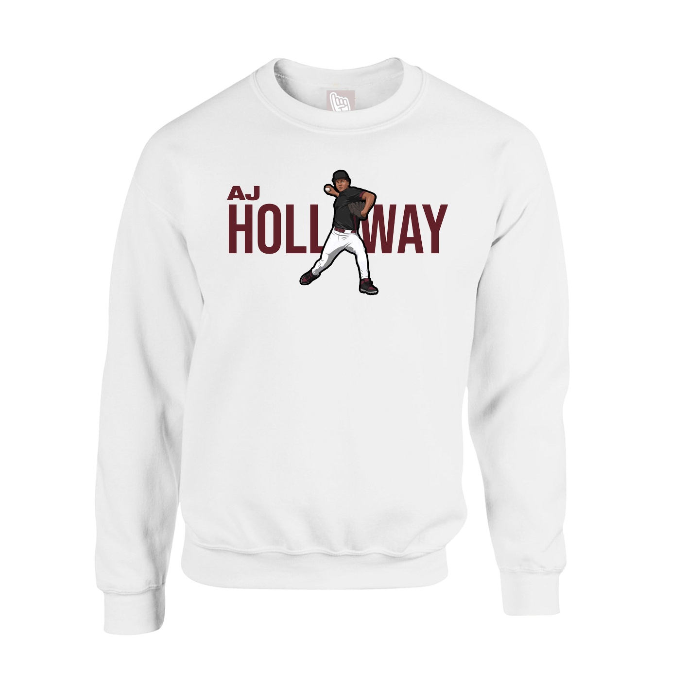 Fleece Crew — Player Name in White