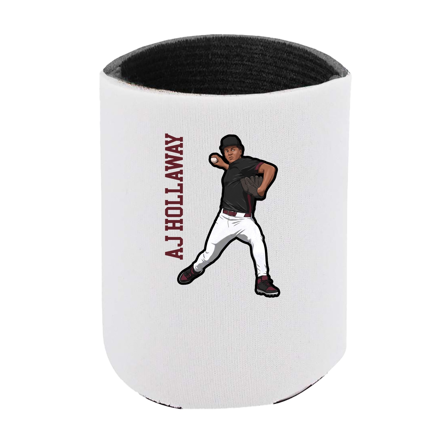 Can Holder — Name Vertical in White