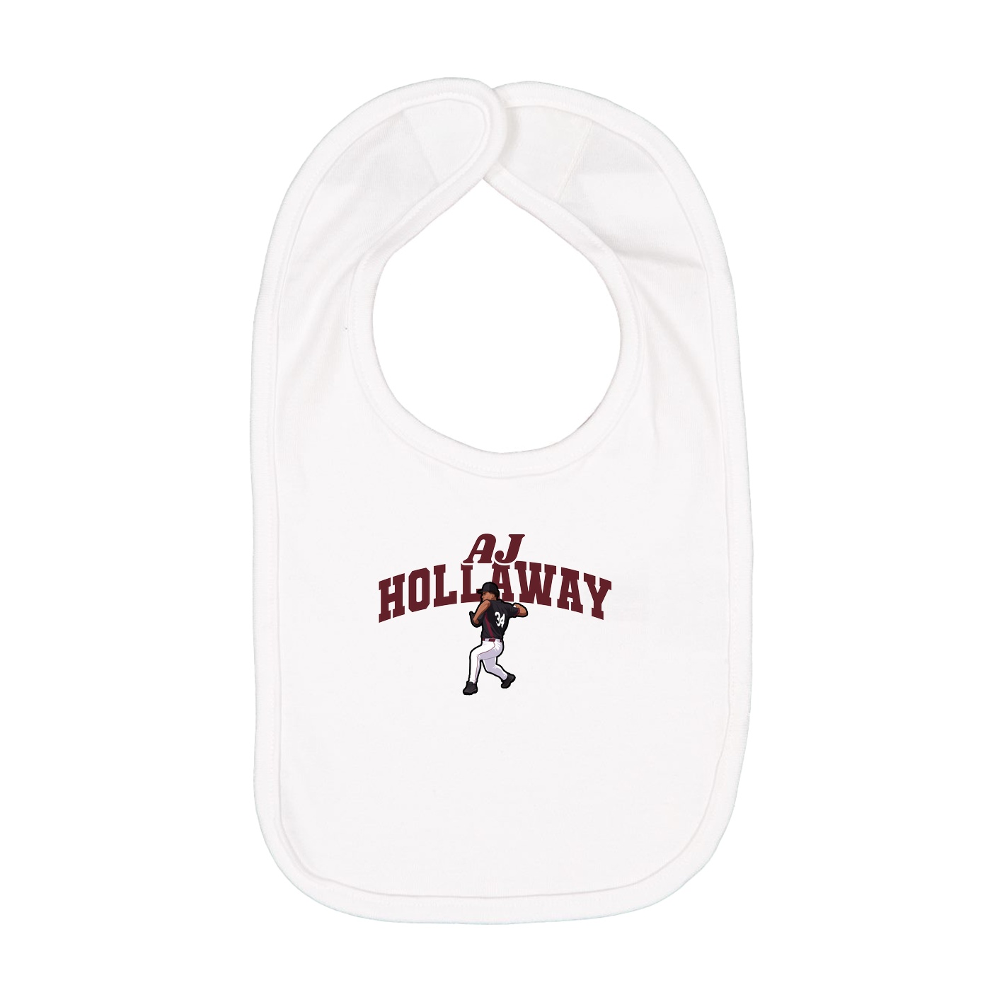 Infant Bib — Signature Arch in White