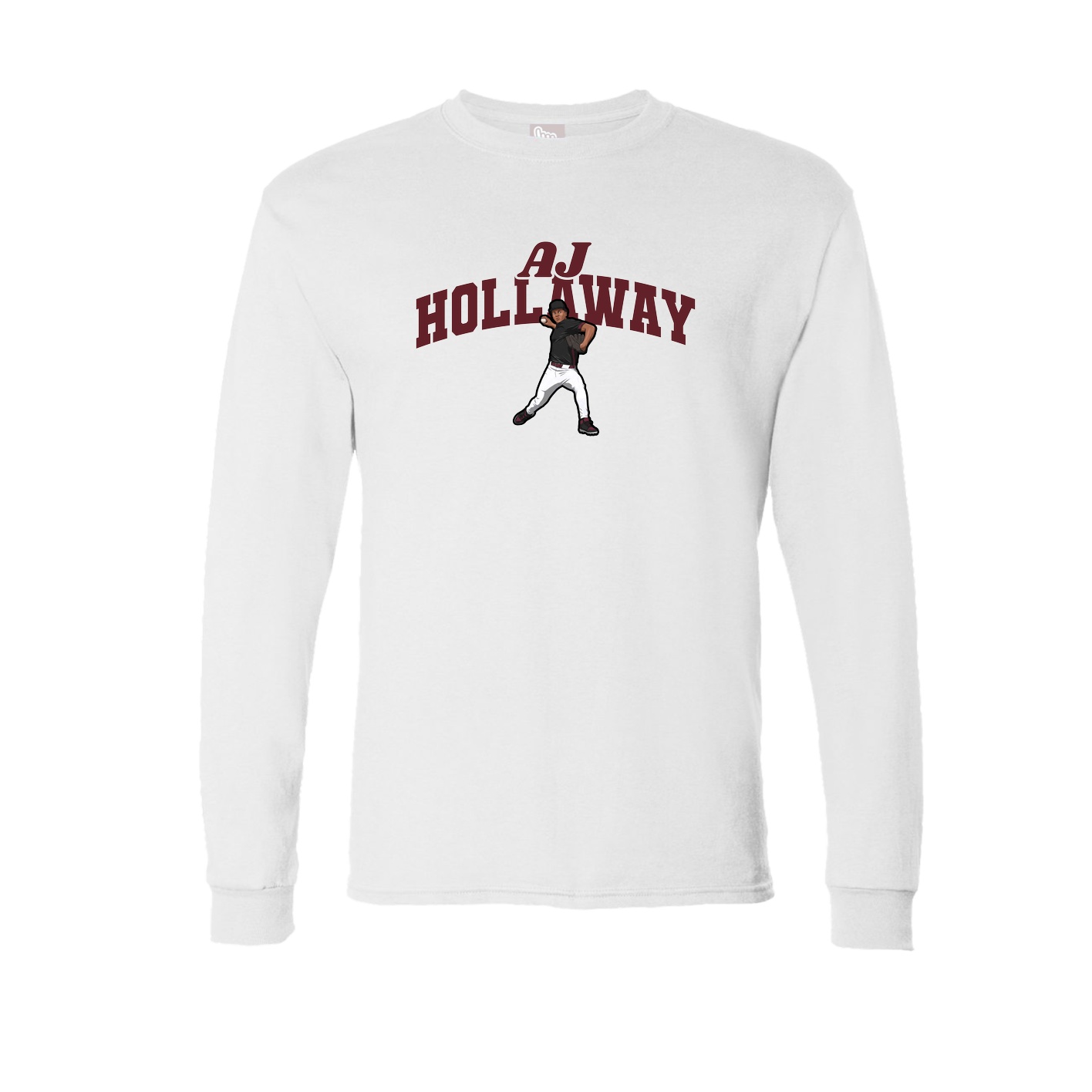 Long Sleeve Tee — Signature Arch in White