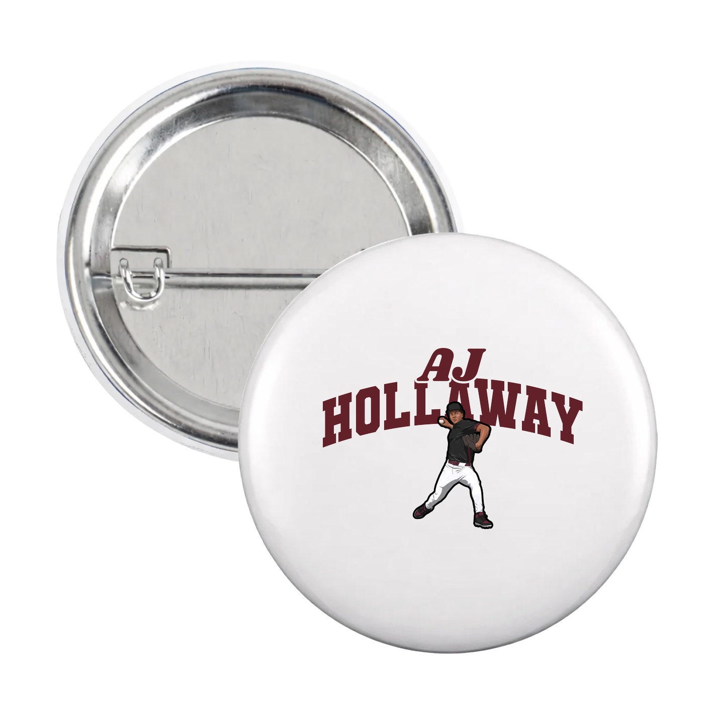 Game Day Button — Signature Arch in White