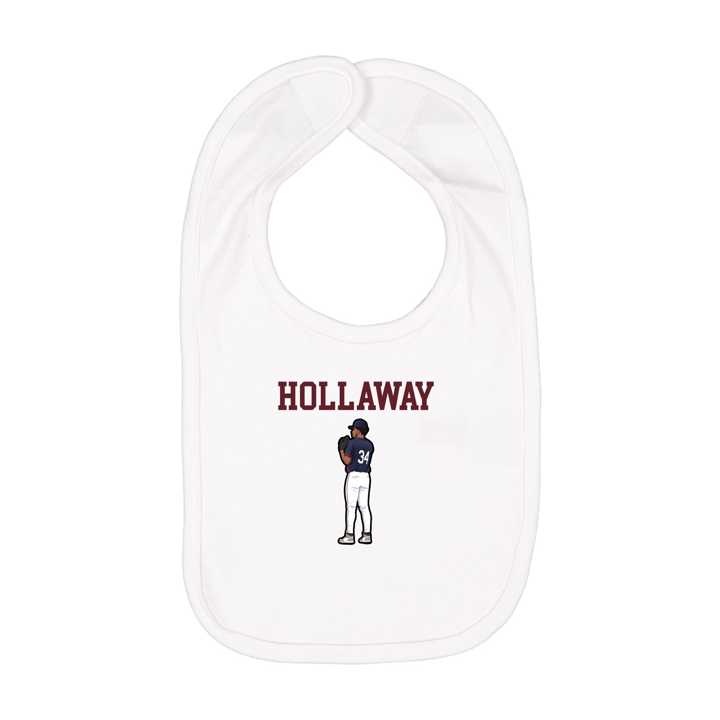 Infant Bib — Shirsey in White
