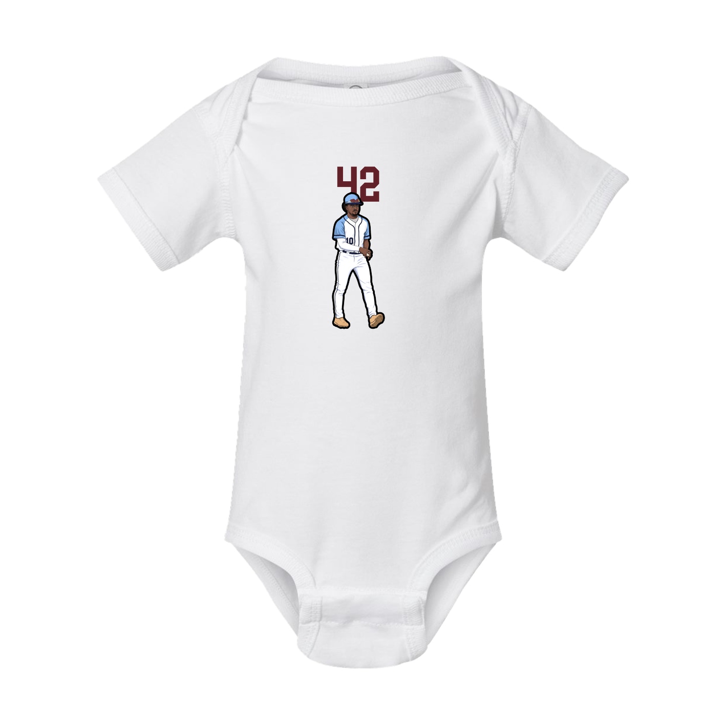 Baby Onesie — Number Top in White