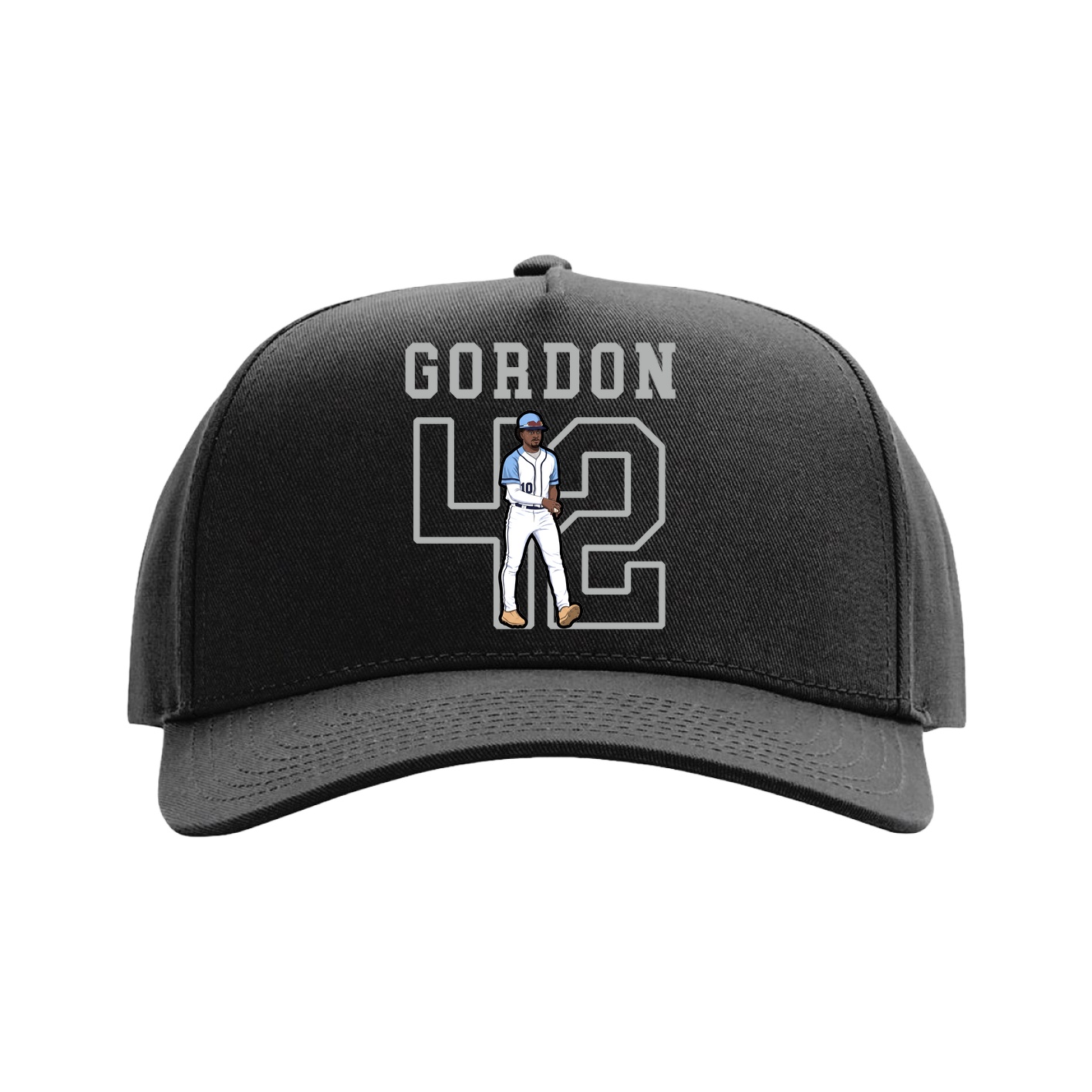 Full Fabric Five-Panel Champ Cap — Shirsey in Black