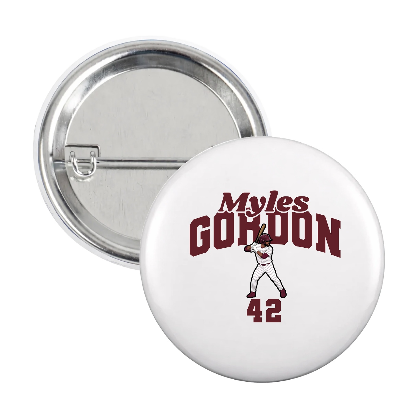 Game Day Button — Signature Arch in White